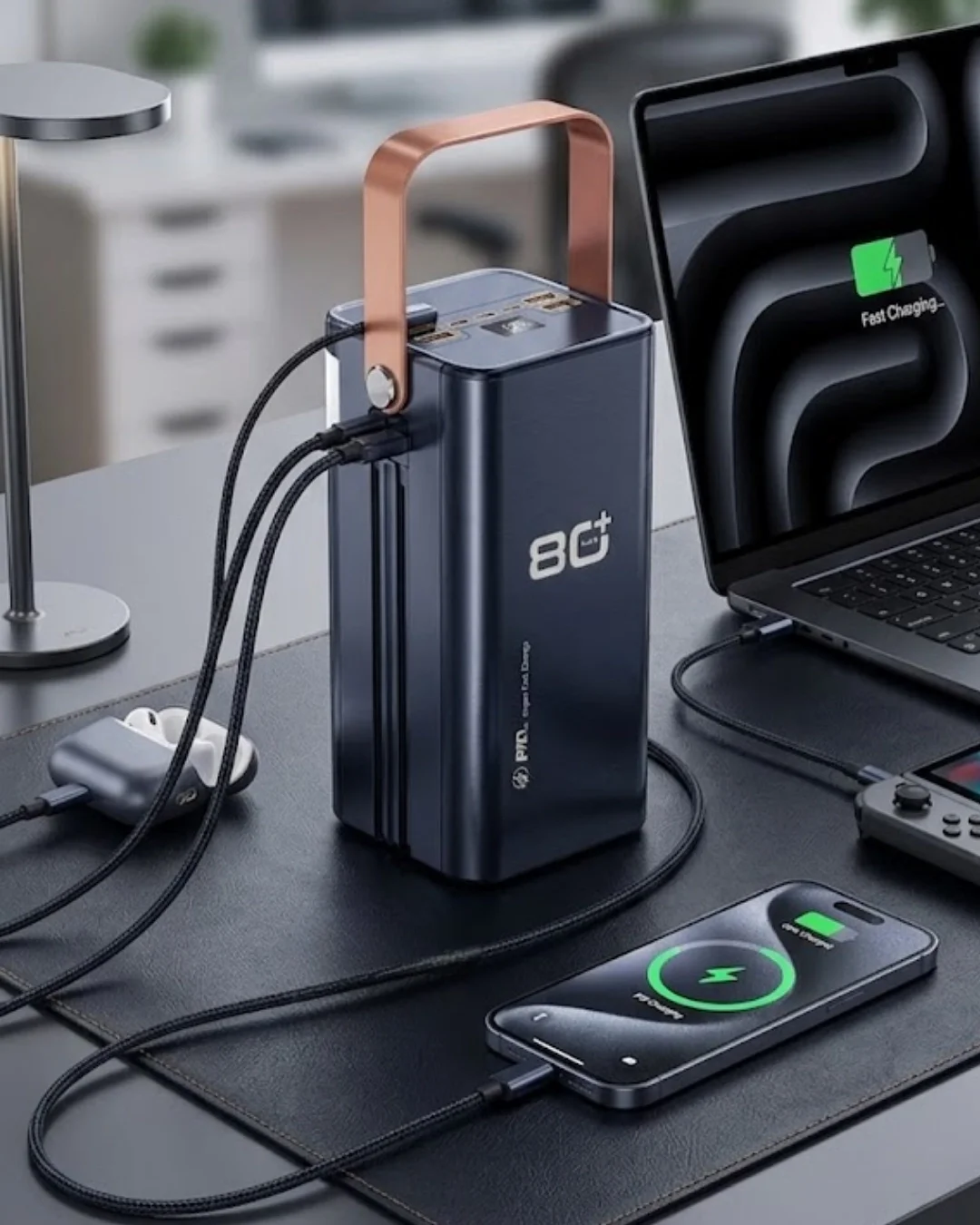 80000 mAh Taşınabilir Powerbank Süper Hızlı Şarj Çoklu Çıkış ve LED Göstergeli 80000 mAh Taşınabilir Powerbank Süper Hızlı Şarj Çoklu Çıkış ve LED Göstergeli