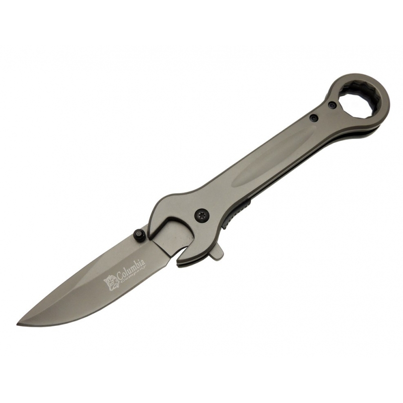 8000B Anahtar Görünümlü Siyah Kamp Çakı 19 cm - Otomatik, Metal S