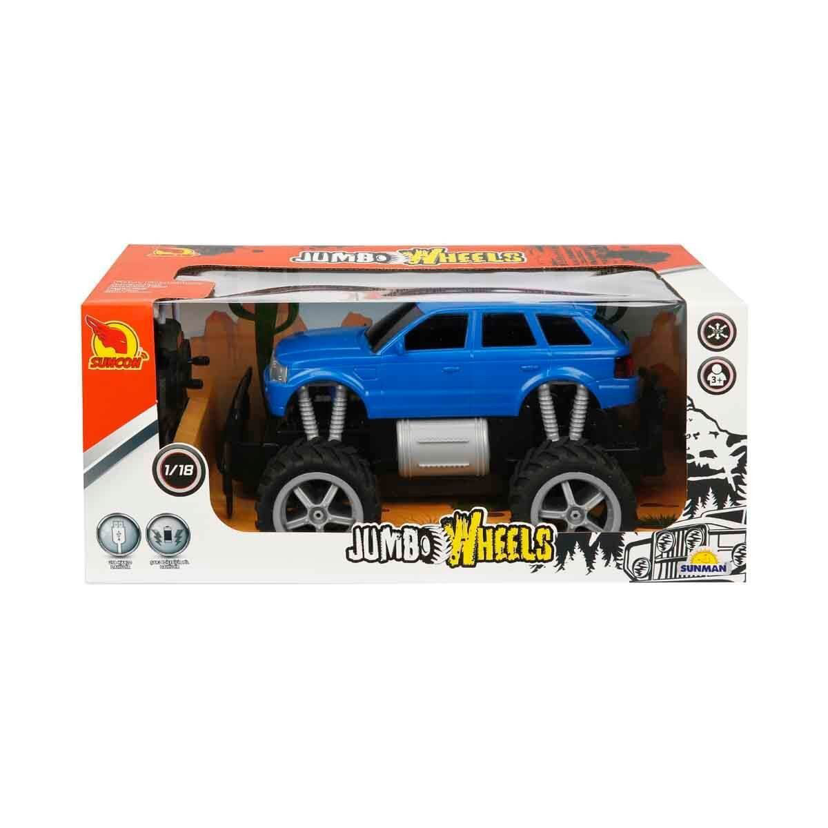 80012 1:18 Uzaktan Kumandalı Jumbo Wheels Usb Şarjlı Araba 80012 1:18 Uzaktan Kumandalı Jumbo Wheels Usb Şarjlı Araba