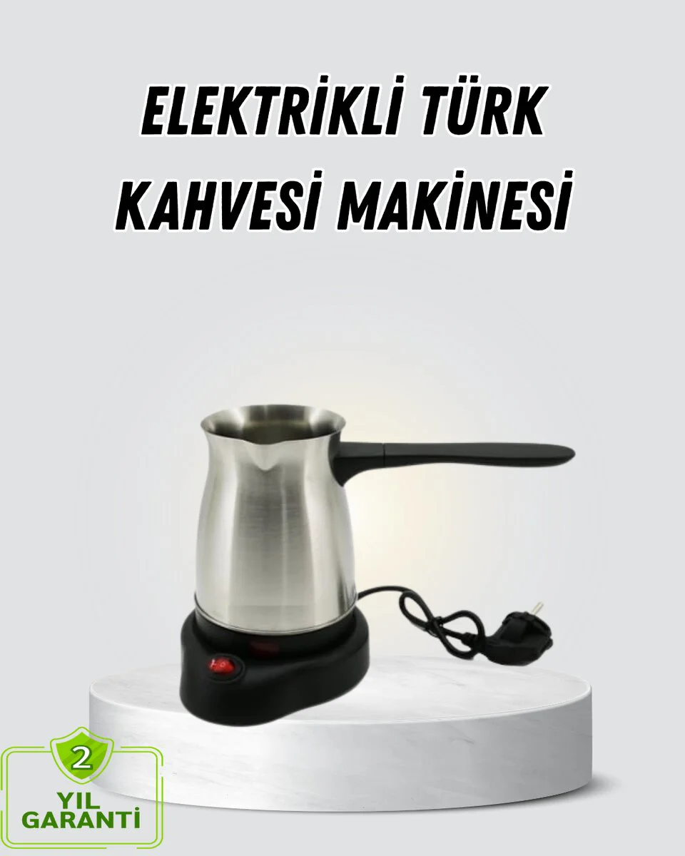 800W Paslanmaz Elektrikli Cezve Gizli Rezistans ve Ergonomik Kulp