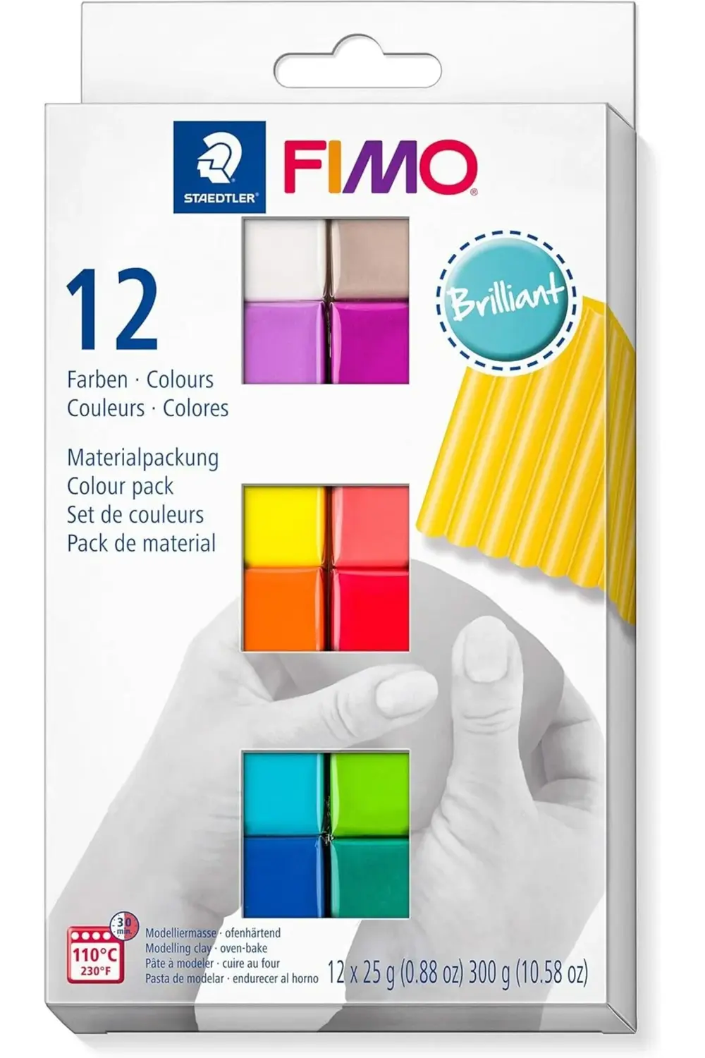 8023 C12-2 MP Soft Modelleme Kili Canli Renkler (25 gr X 12 Blok)