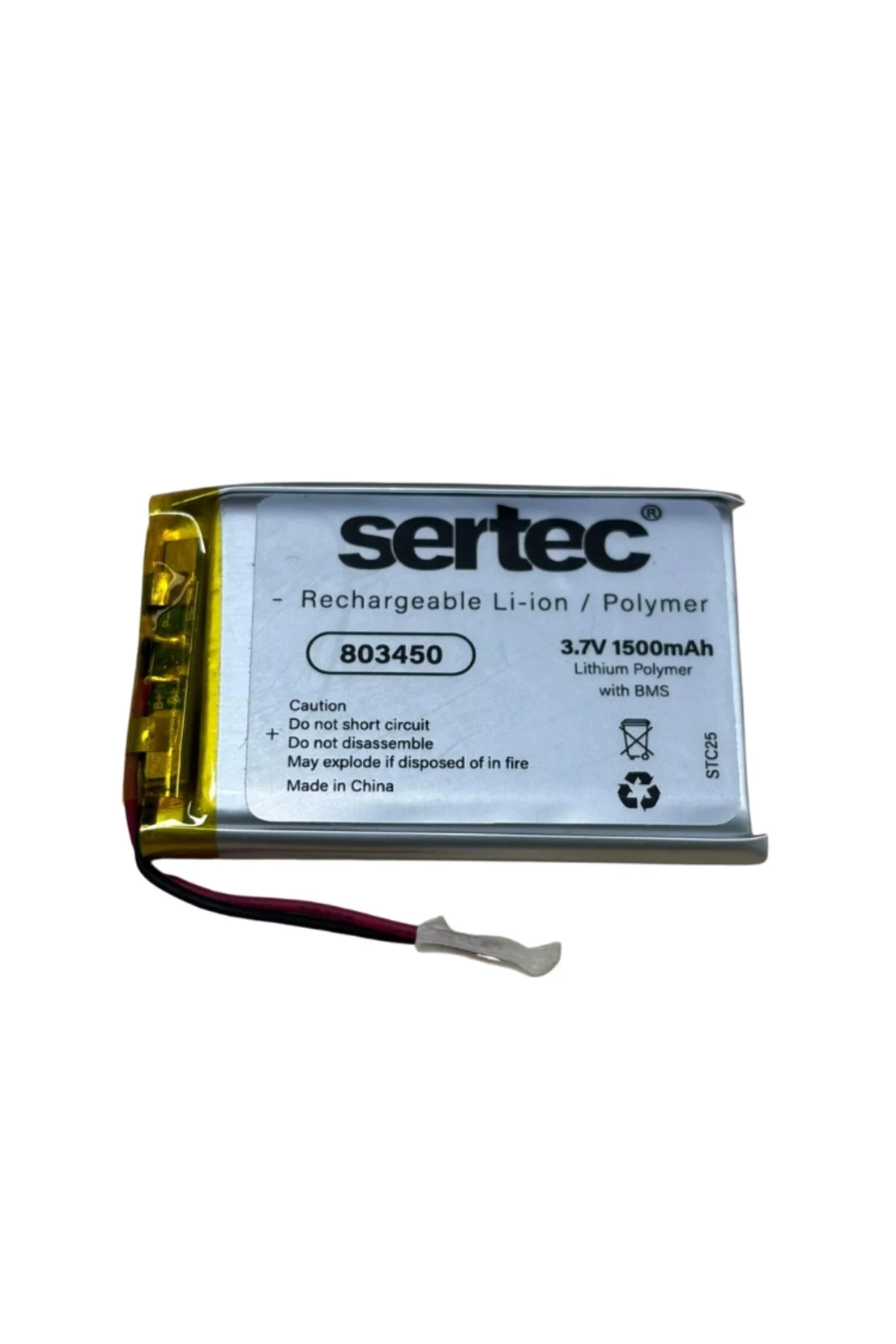 803450 3.7V 1500Mah Li-Polymer Pil (Devreli/1.5A) 803450 3.7V 1500Mah Li-Polymer Pil (Devreli/1.5A)