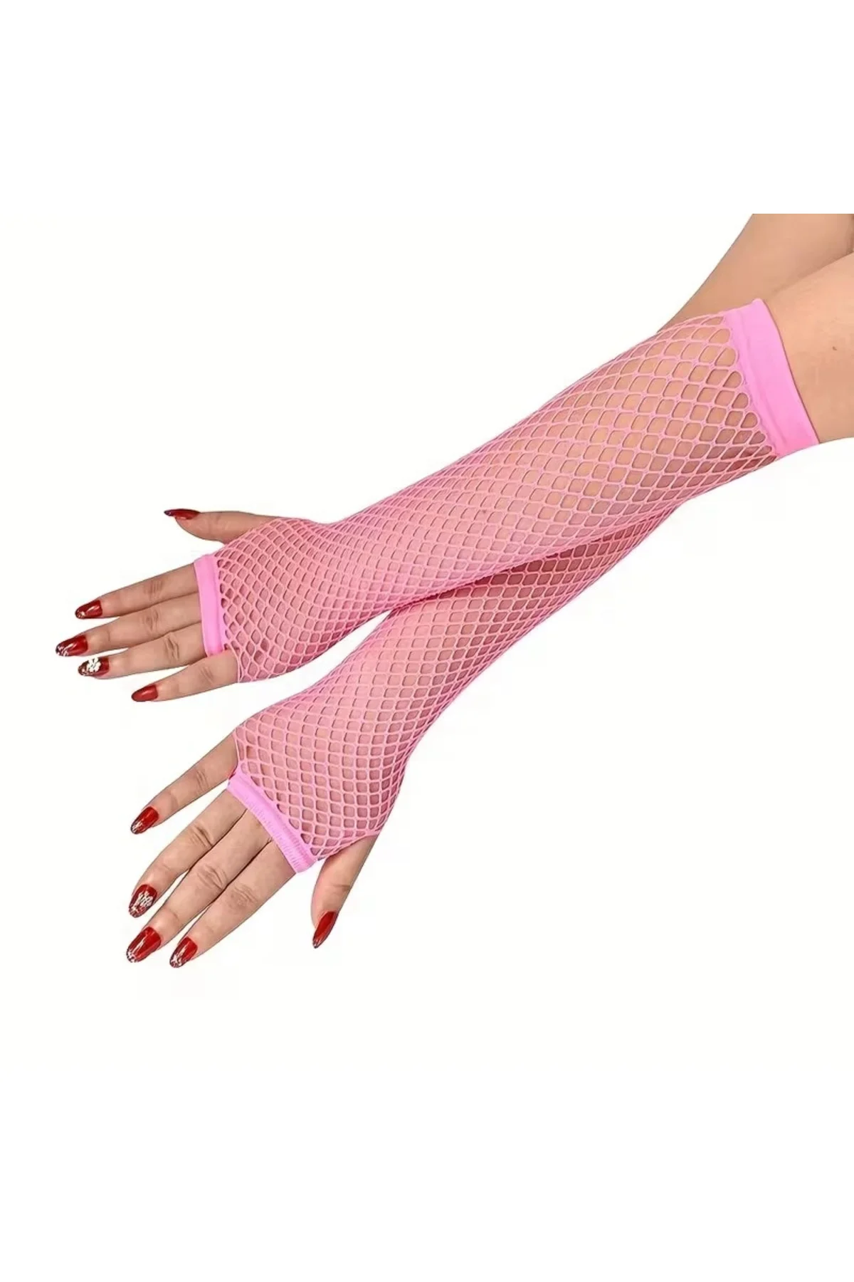 80’ler 90’lar Retro Neon Pembe File Parmaksız Eldiven 26 Cm 80’ler 90’lar Retro Neon Pembe File Parmaksız Eldiven 26 Cm