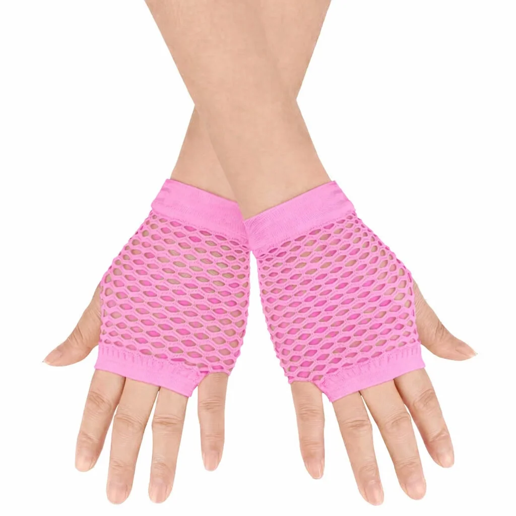 80’ler 90’lar Retro Neon Pembe File Parmaksız Kısa Eldiven 11 Cm 80’ler 90’lar Retro Neon Pembe File Parmaksız Kısa Eldiven 11 Cm