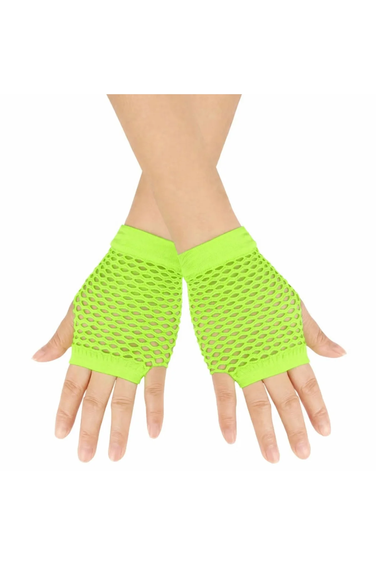 80’ler 90’lar Retro Neon Yeşil File Parmaksız Kısa Eldiven 11 Cm 80’ler 90’lar Retro Neon Yeşil File Parmaksız Kısa Eldiven 11 Cm
