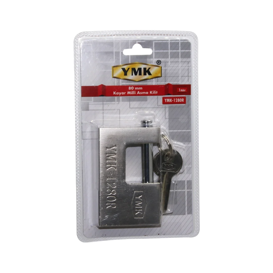 80mm Gri Kayar Milli Asma Kilit Bx40 80mm Gri Kayar Milli Asma Kilit Bx40