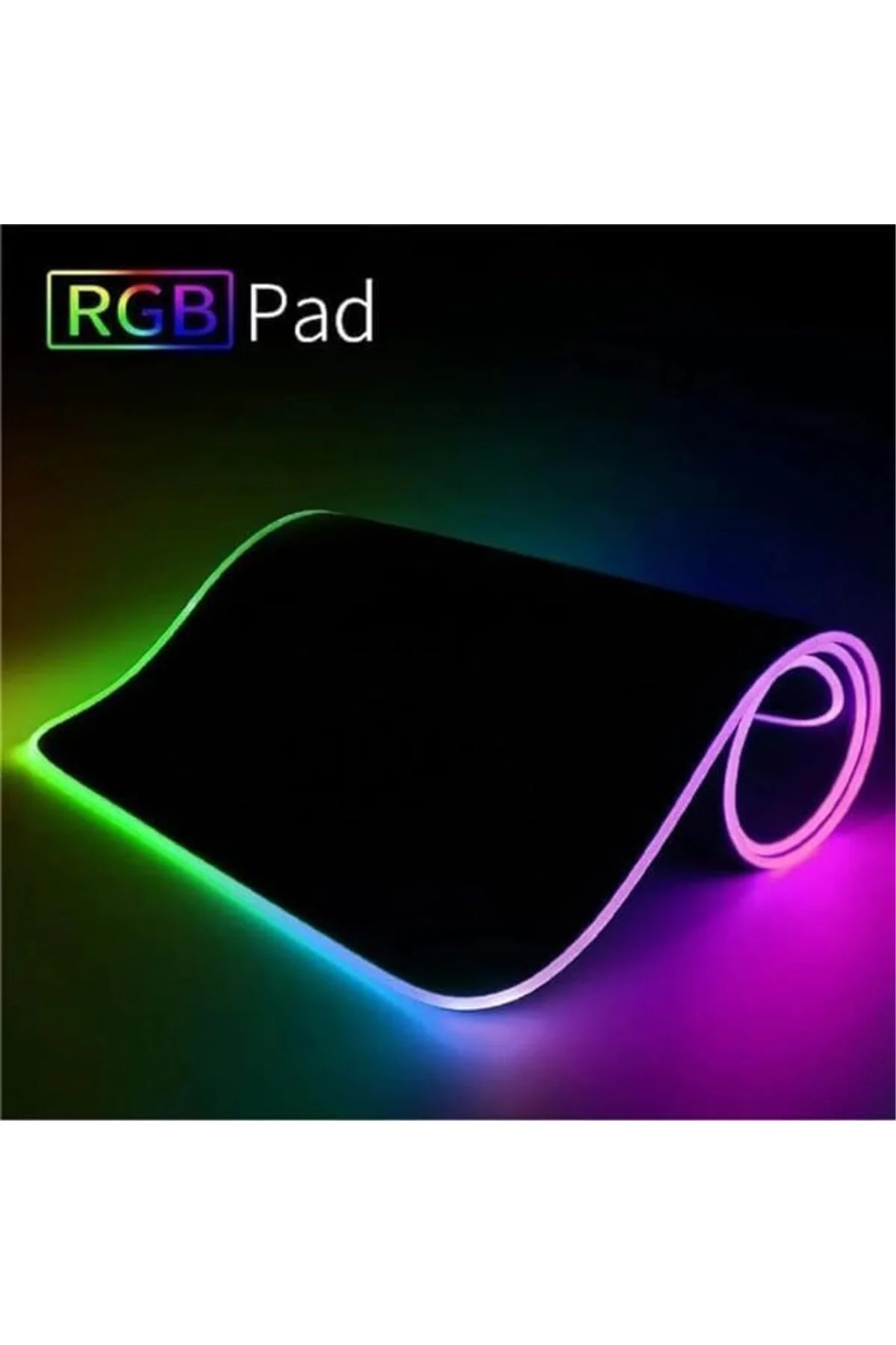 80X30CM Büyük Boy XXL Ritim Desenli Mousepad Rgb LED Işıklı Gaming Gamer Oyuncu Mouse Pad