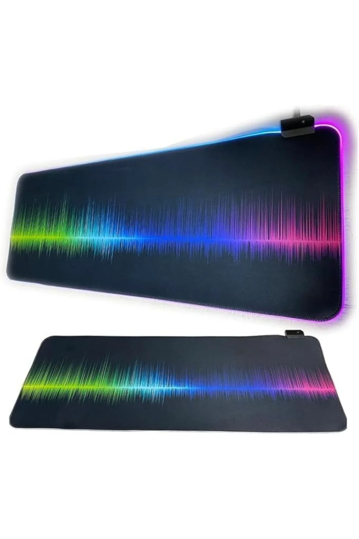 80X30CM Büyük Boy XXL Ritim Desenli Mousepad Rgb LED Işıklı Gaming Gamer Oyuncu Mouse Pad