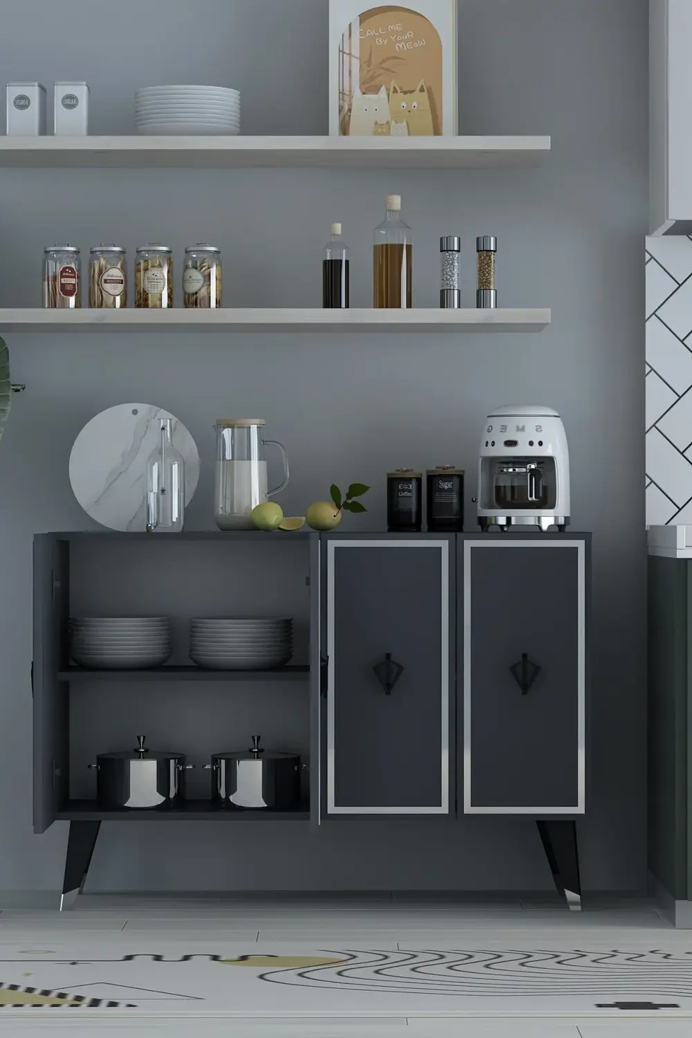 8178KM-32CT KONSOL,KAHVE KÖŞESİ,AYAKKABILIK,OFİS EVRAK DOLABI,MUT