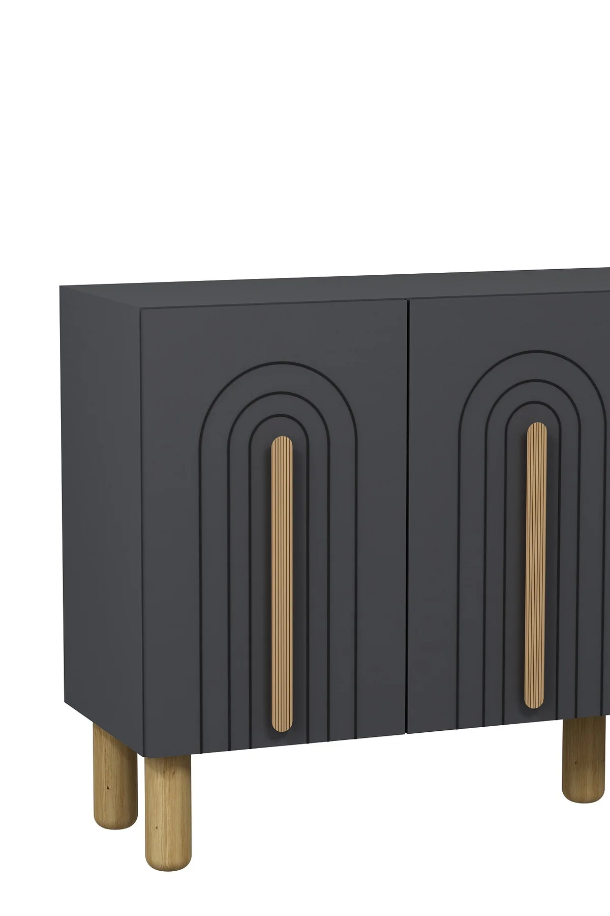 8195-128CT KB150 KONSOL TV ÜNİTESİ ANTRASİT-SAFİRMEŞE