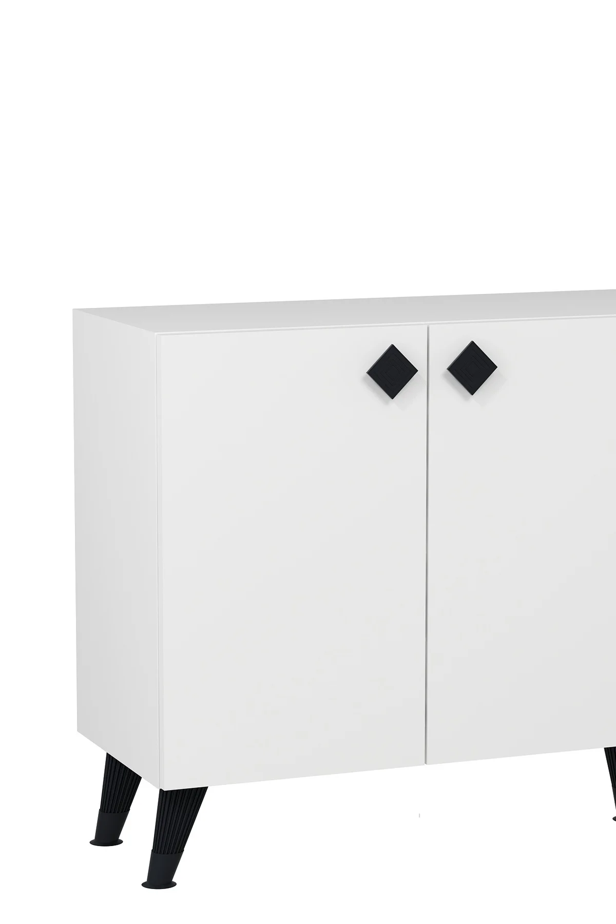 8200-1CT KB150 KONSOL, TV ÜNİTESİ BEYAZ-SİYAH