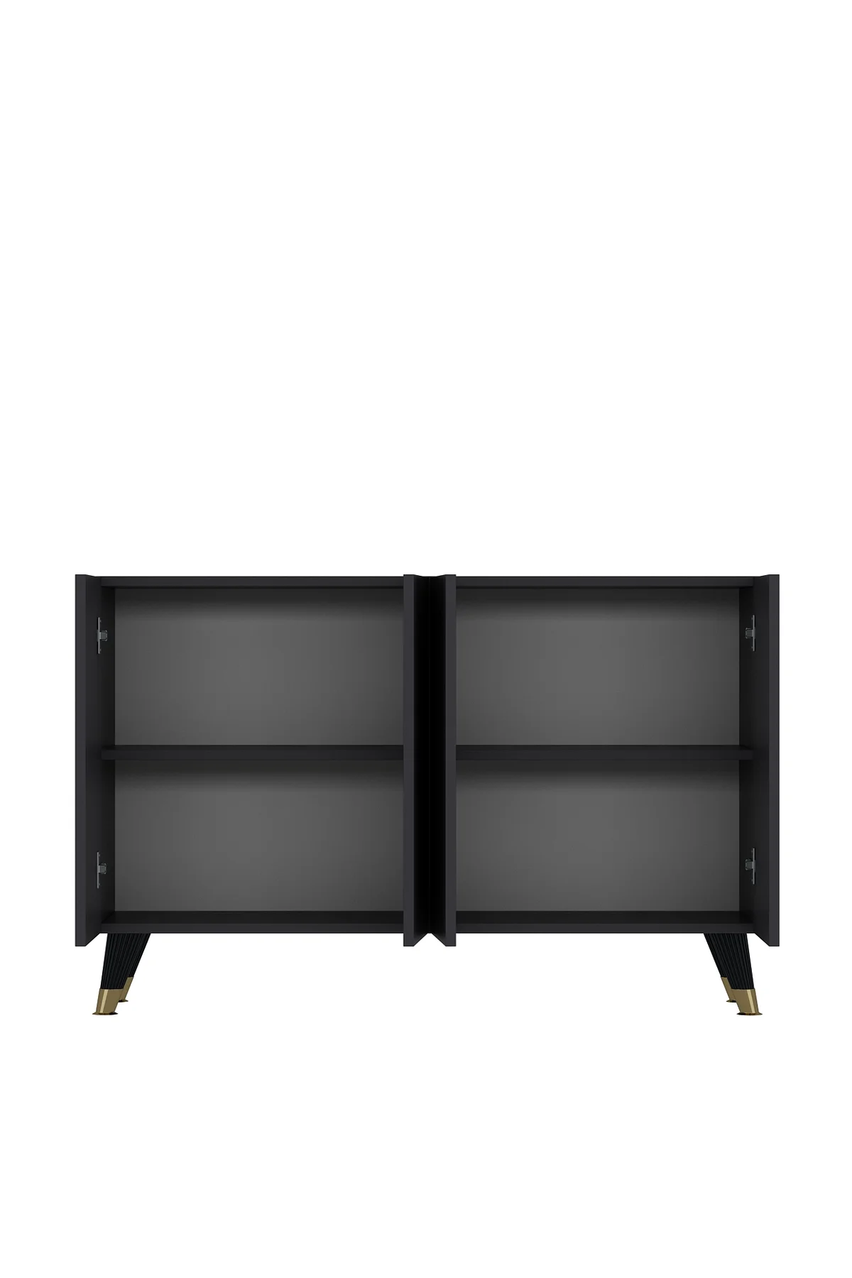 8204-1CT KB150 KONSOL, TV ÜNİTESİ ANTRASİT-ALTIN