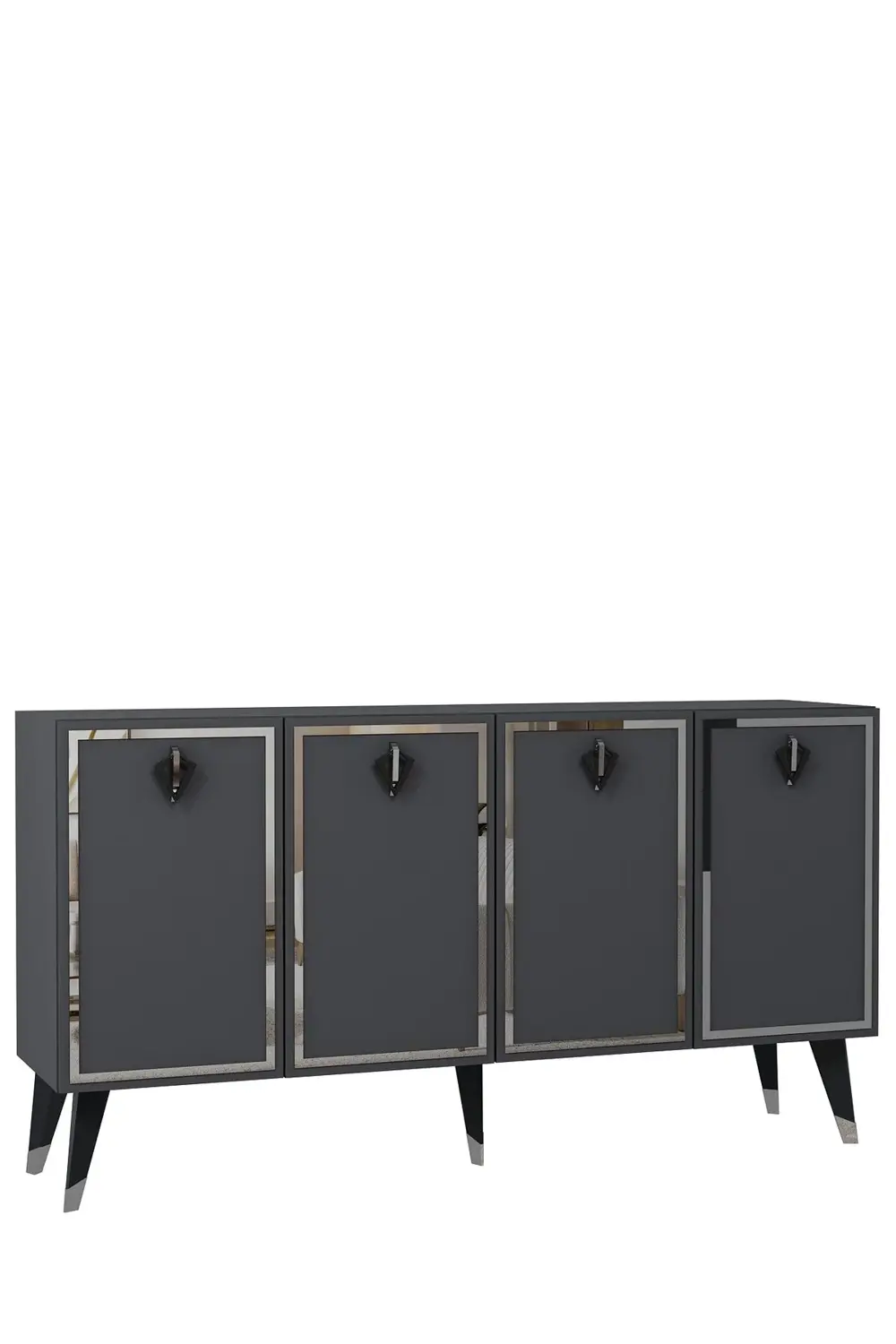 8210-32CT KB150 KONSOL, TV ÜNİTESİ ANTRASİT-GÜMÜŞ-SİYAH