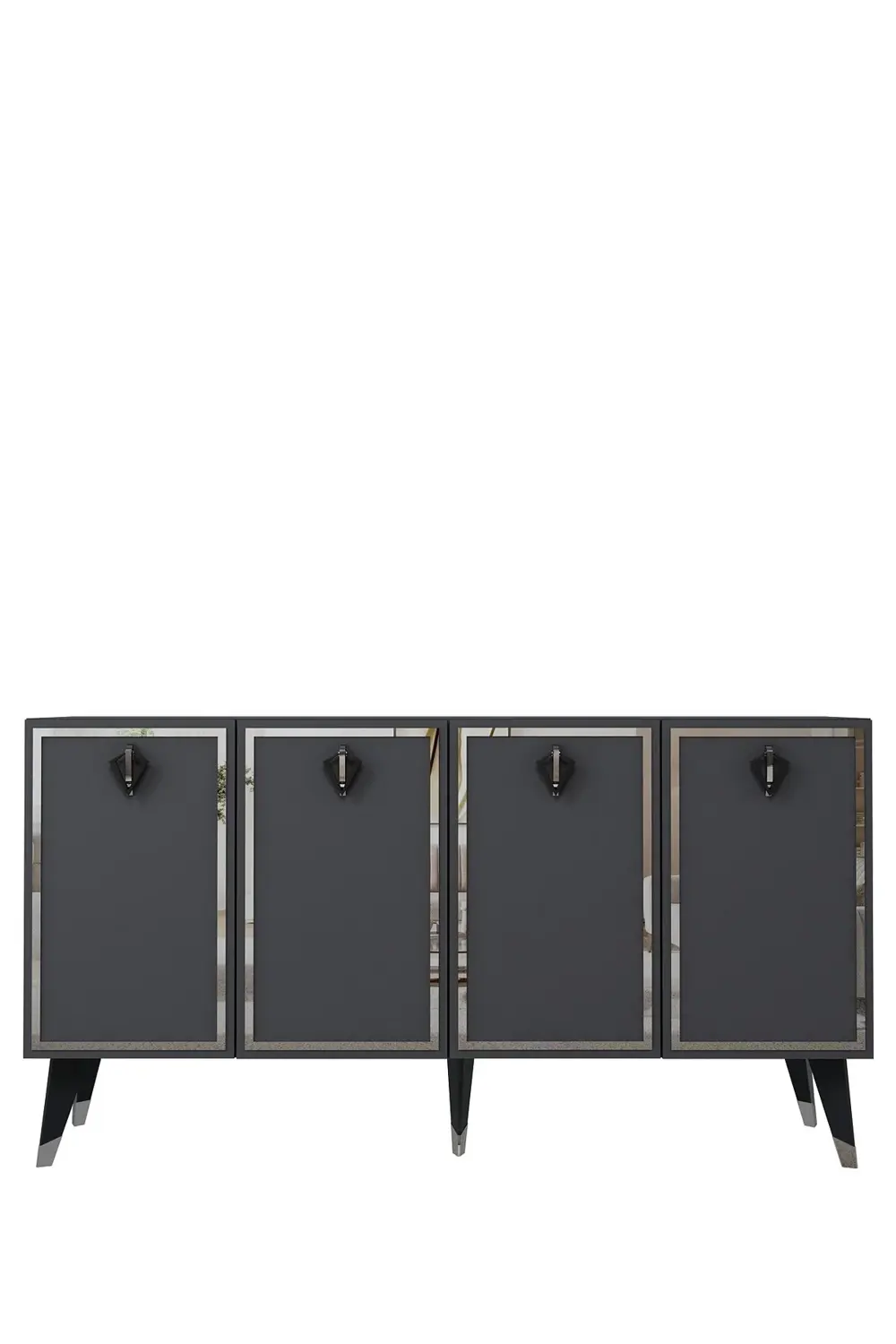 8210-32CT KB150 KONSOL, TV ÜNİTESİ ANTRASİT-GÜMÜŞ-SİYAH