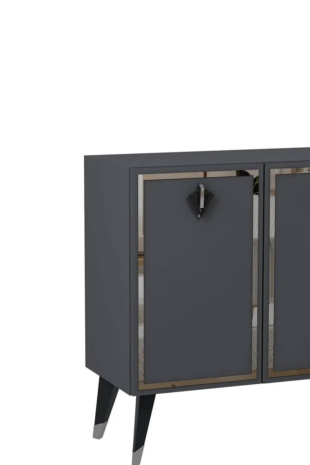 8210-32CT KB150 KONSOL, TV ÜNİTESİ ANTRASİT-GÜMÜŞ-SİYAH