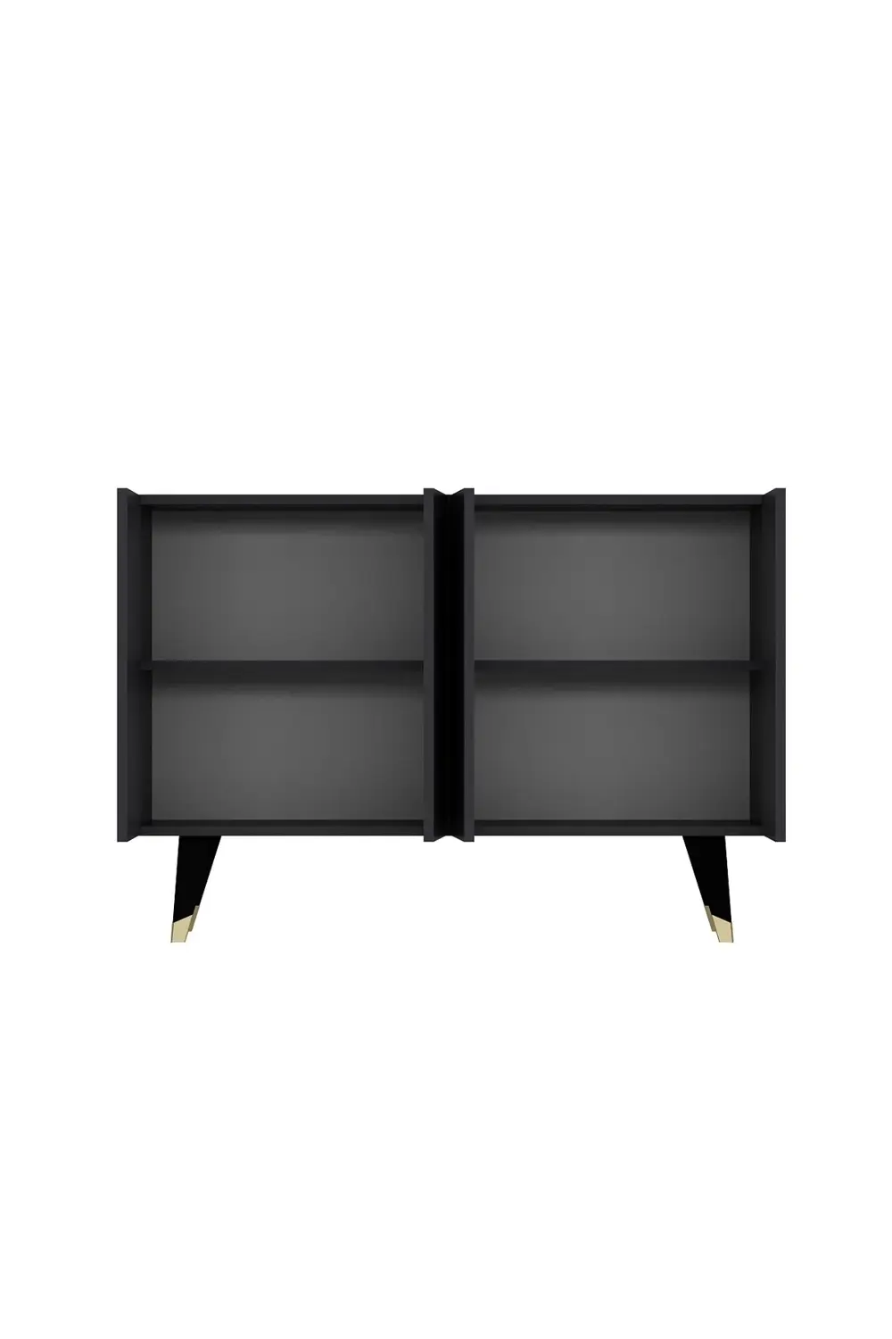 8214-32CT KB150 KONSOL, TV ÜNİTESİ ANTRASİT-SİYAH-ALTIN