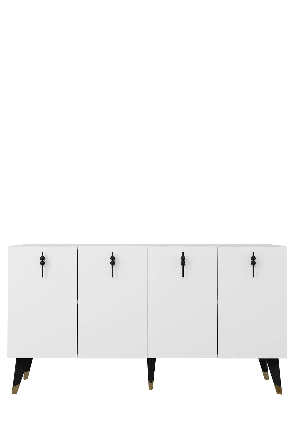 8218-32CT KB150 KONSOL,TV ÜNİTESİ BEYAZ-ALTIN