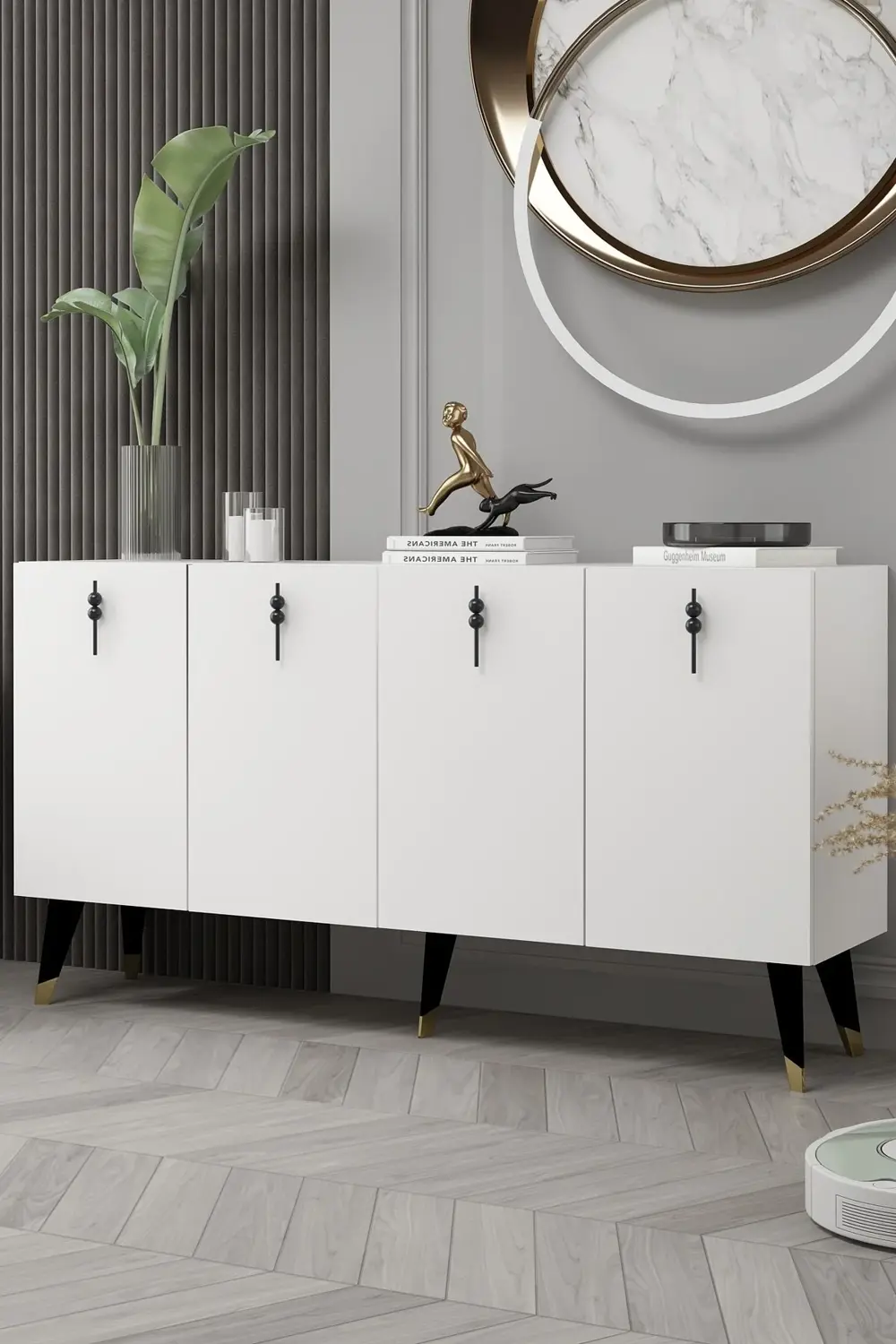 8218-32CT KB150 KONSOL,TV ÜNİTESİ ANTRASİT-SİYAH