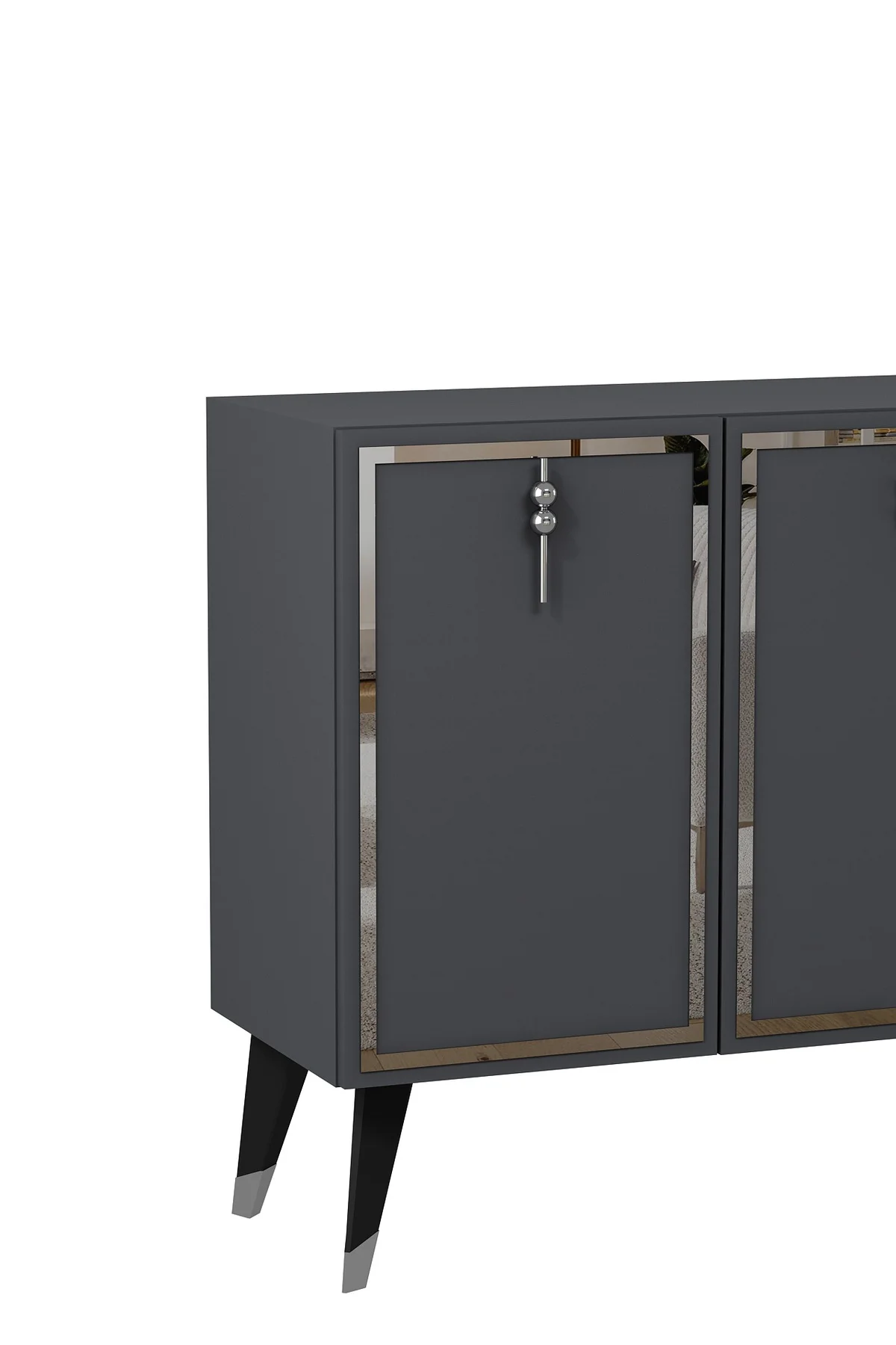 8219-32CT KB150 KONSOL,TV ÜNİTESİ ANTRASİT-GÜMÜŞ