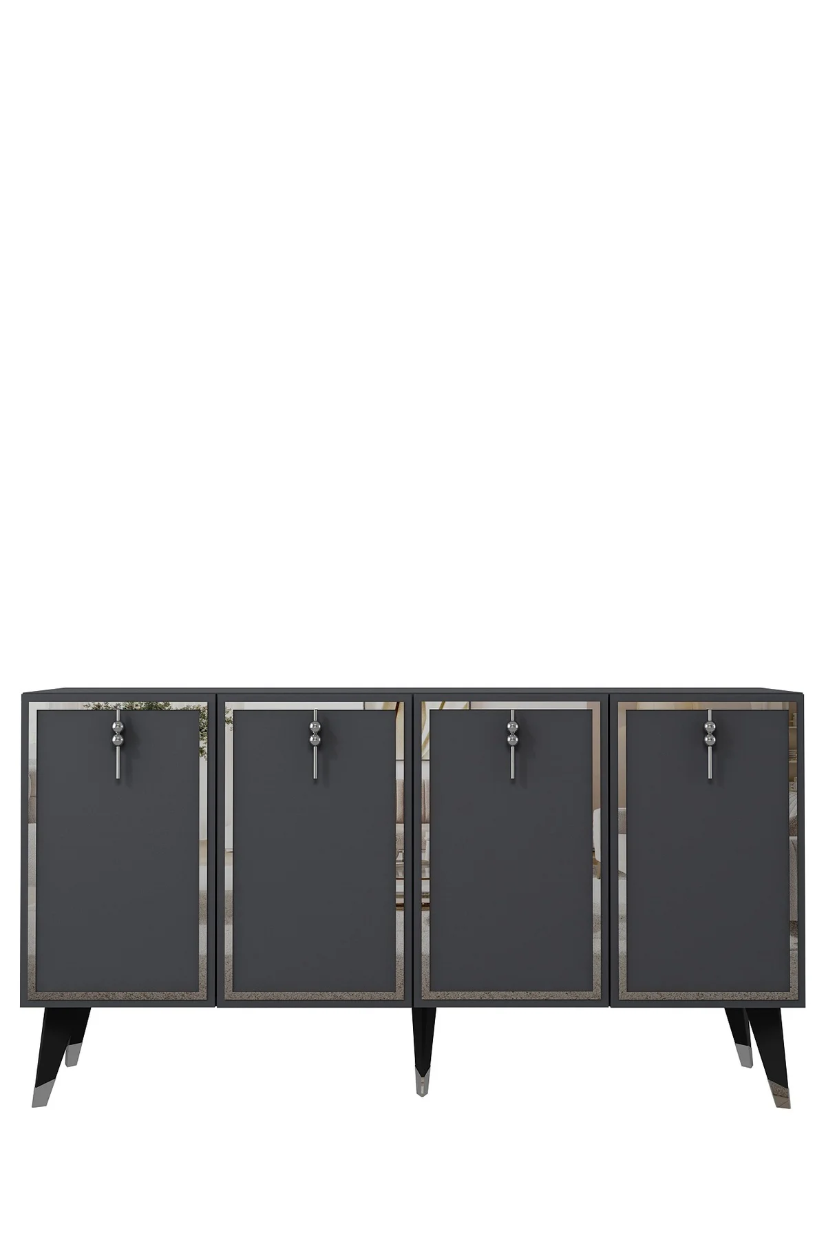 8219-32CT KB150 KONSOL,TV ÜNİTESİ ANTRASİT-GÜMÜŞ