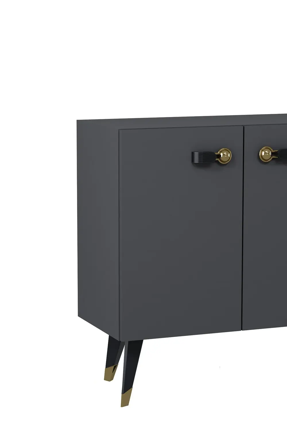 8222-64CT KB150 KONSOL,TV ÜNİTESİ ANTRASİT-GÜMÜŞ