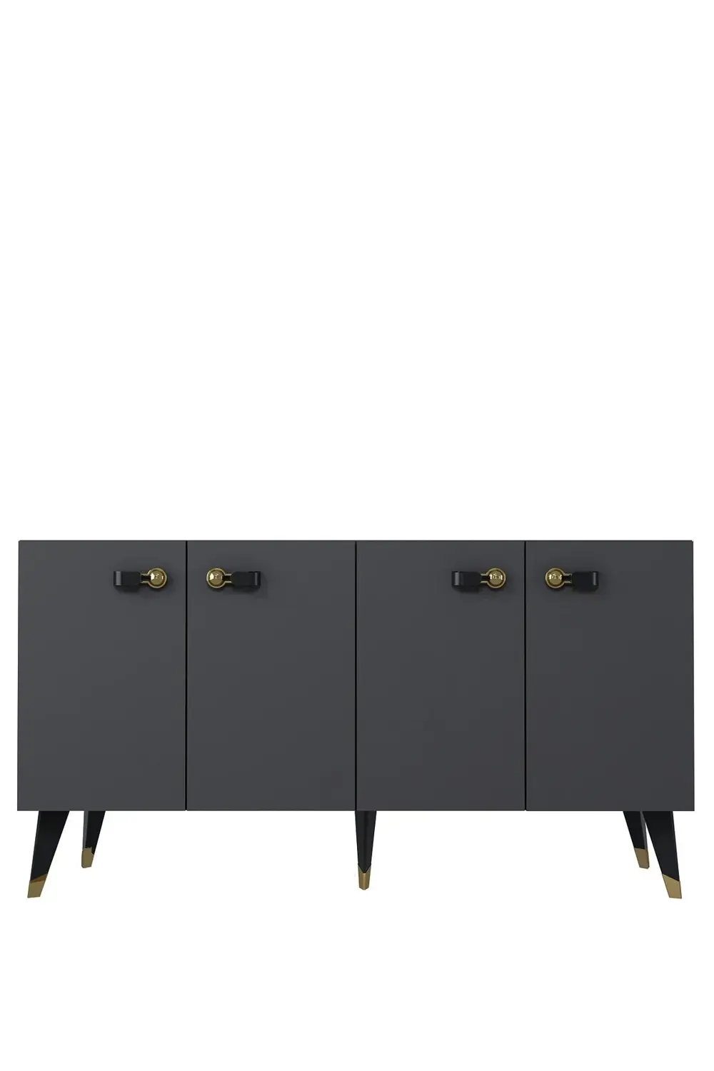 8222-64CT KB150 KONSOL,TV ÜNİTESİ ANTRASİT-GÜMÜŞ