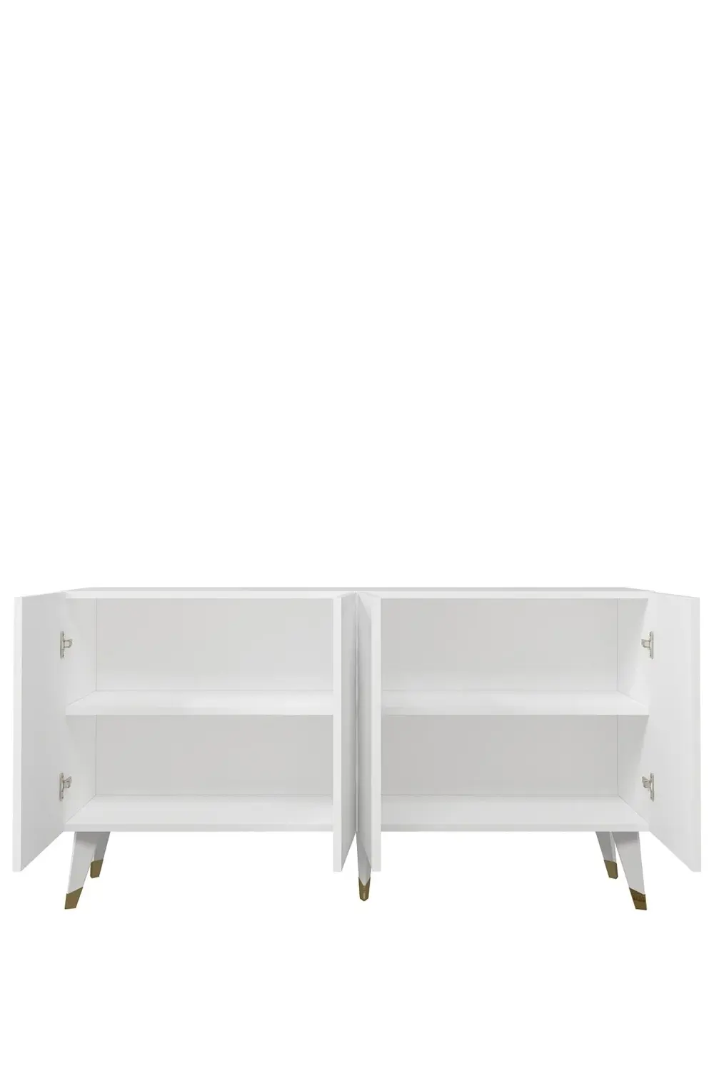 8225-128CT KB150 KONSOL,TV ÜNİTESİ BEYAZ-ALTIN