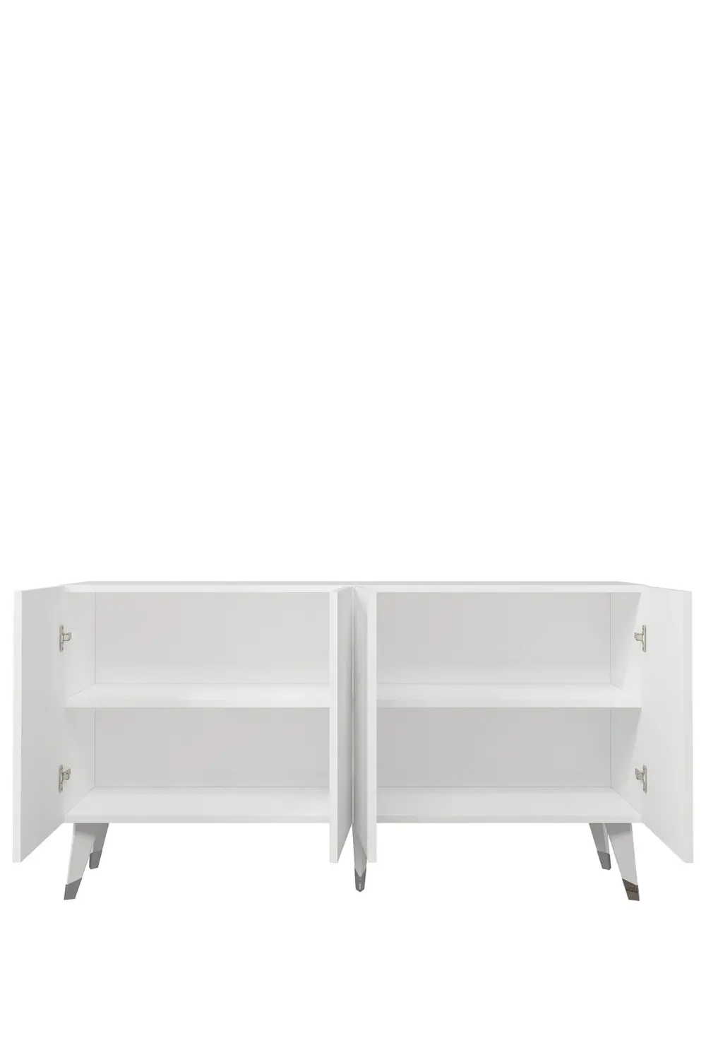 8226-128CT KB150 KONSOL,TV ÜNİTESİ BEYAZ-GÜMÜŞ