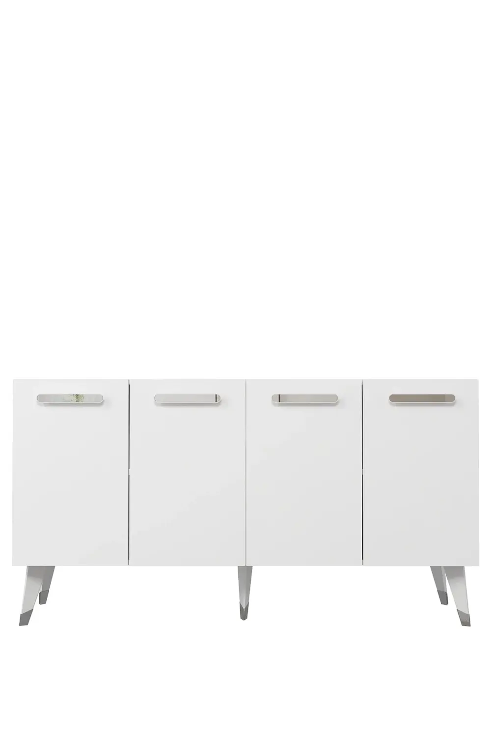 8226-128CT KB150 KONSOL,TV ÜNİTESİ BEYAZ-GÜMÜŞ