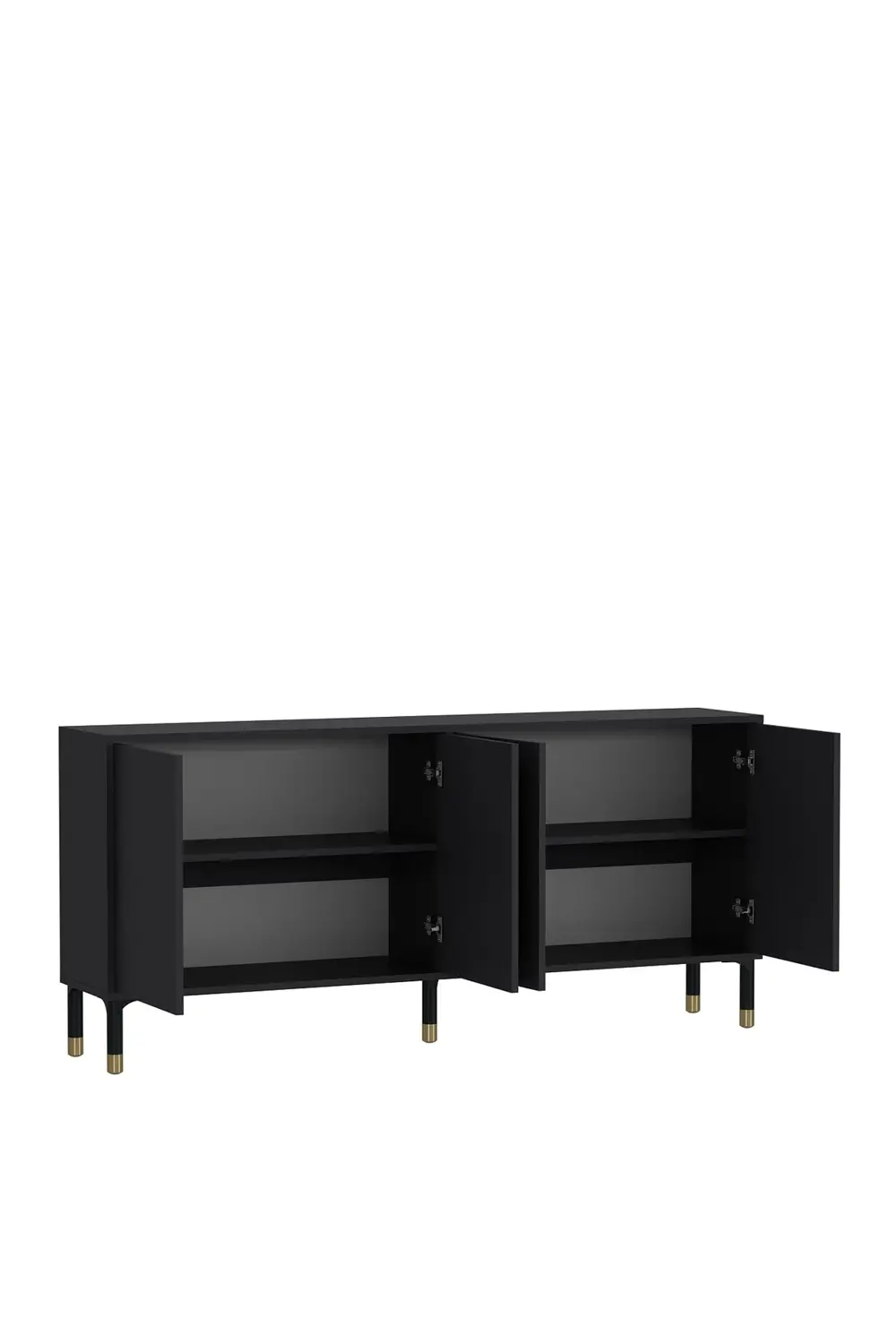 8228-128CT KX180 KONSOL,TV ÜNİTESİ ANTRASİT-ALTIN