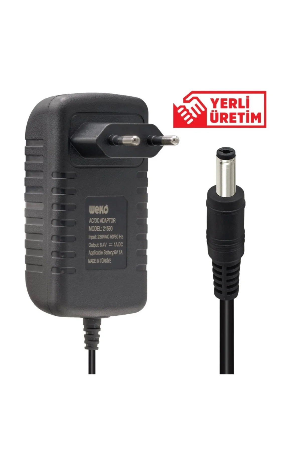 8.4 volt 1 amper lityum şarj cihazı