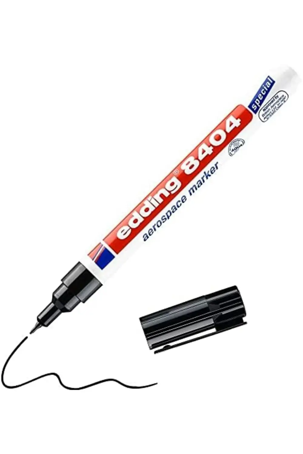 8404 aerospace markör - siyah - 0,75 mm yuvarlak uç 1178227