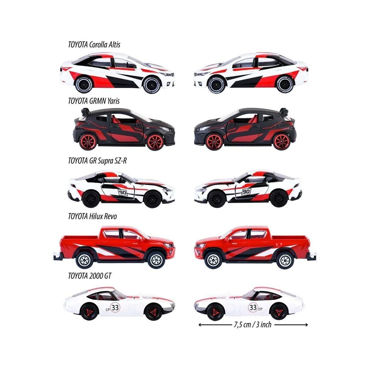8502105003 Toyota Racing 5 Pieces Giftpack