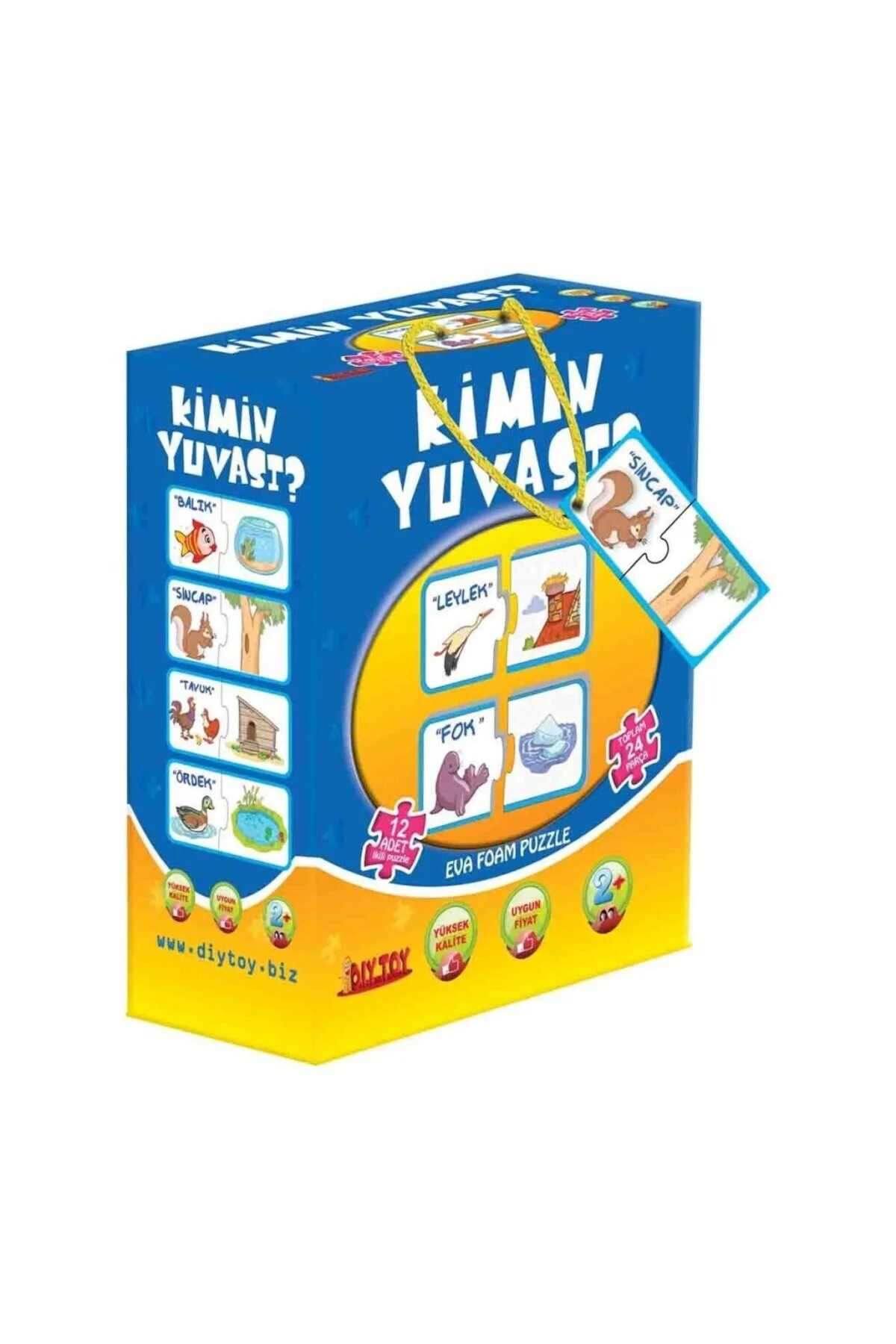8513 2 Lİ KİMİN YUVASI PUZZLE KUTULU