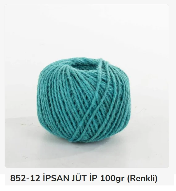 852-12   İpsan Jüt Kırnap İpi 100Gr - Renkli