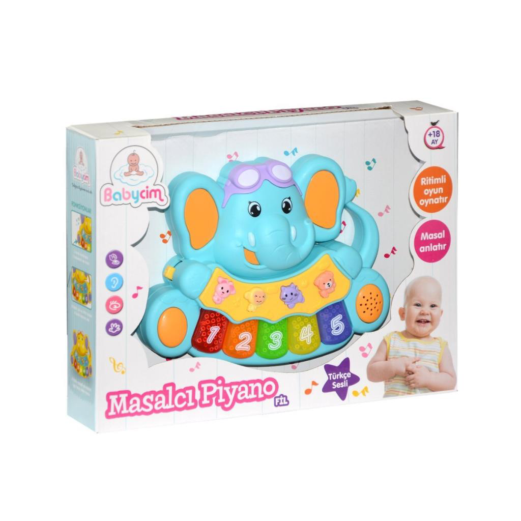 855-31A-24 Birliktoys, Babycim Masalcı Piyano-Fil 855-31A-24 Birliktoys, Babycim Masalcı Piyano-Fil