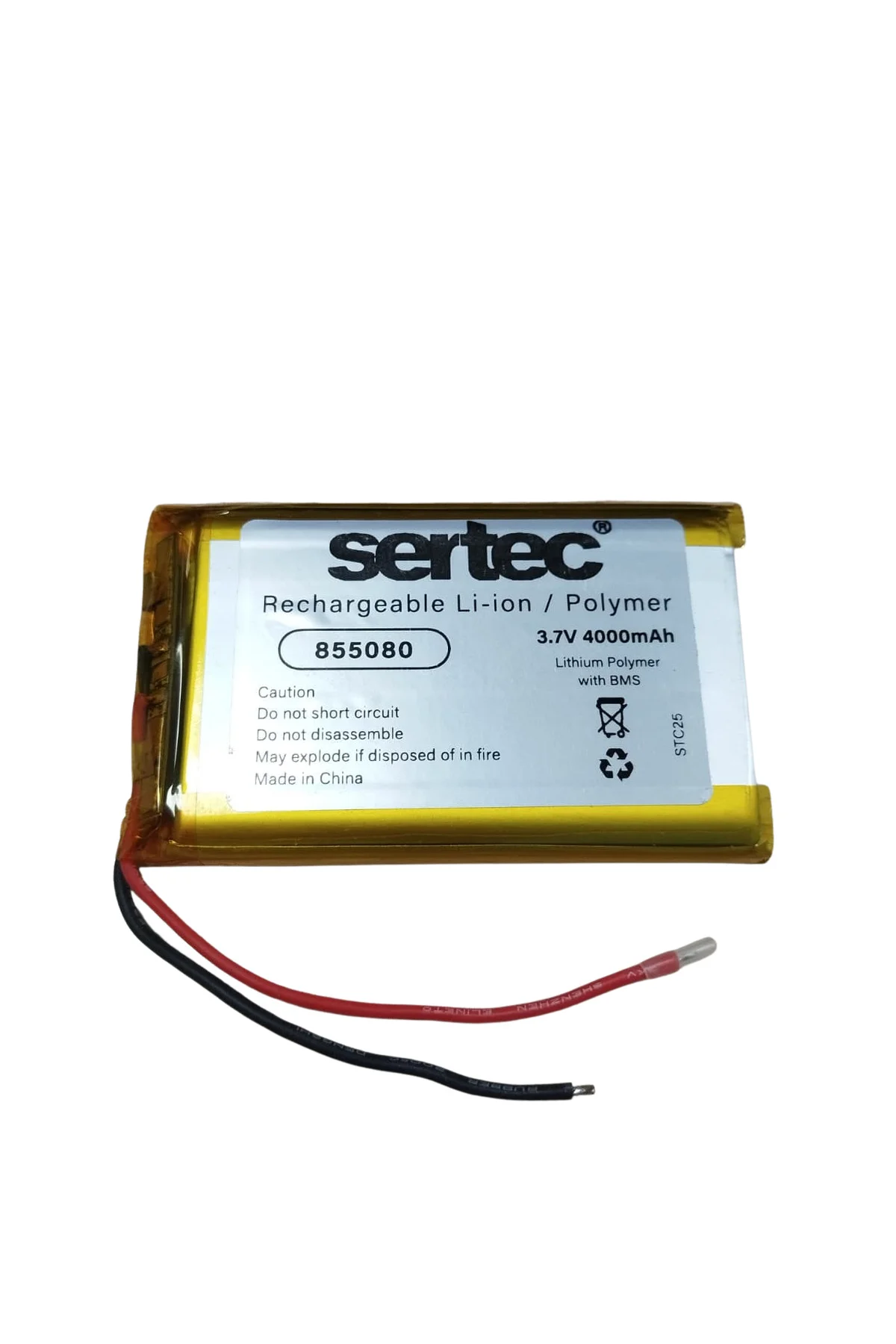 855080 3.7V 4000mAh Li-Polymer Pil (Devreli/1.5A)