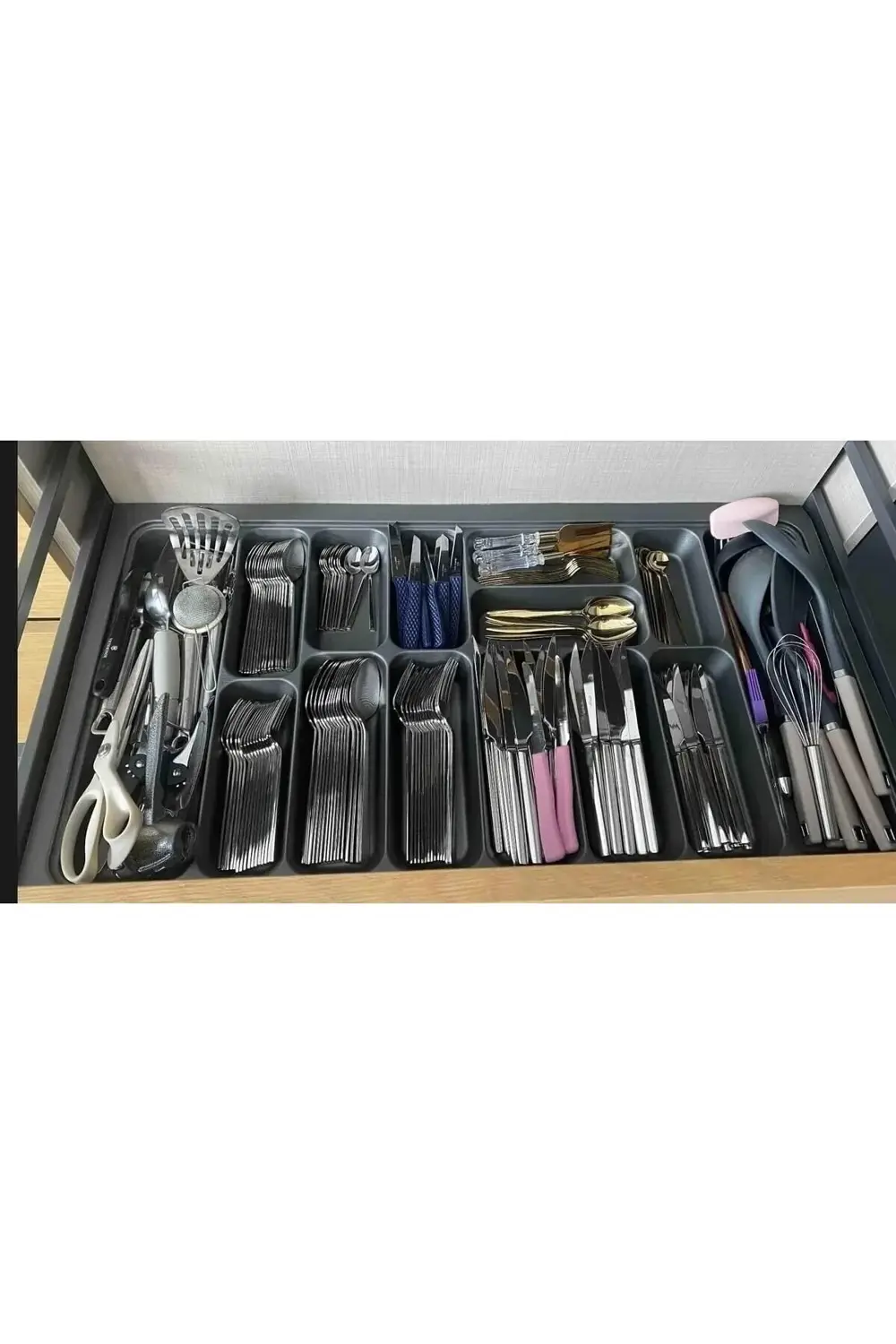 85x49 Cm. 14 Gözlü Çekmece Içi Kaşıklık 80 * 40 Cm'e Kadar Kesebi