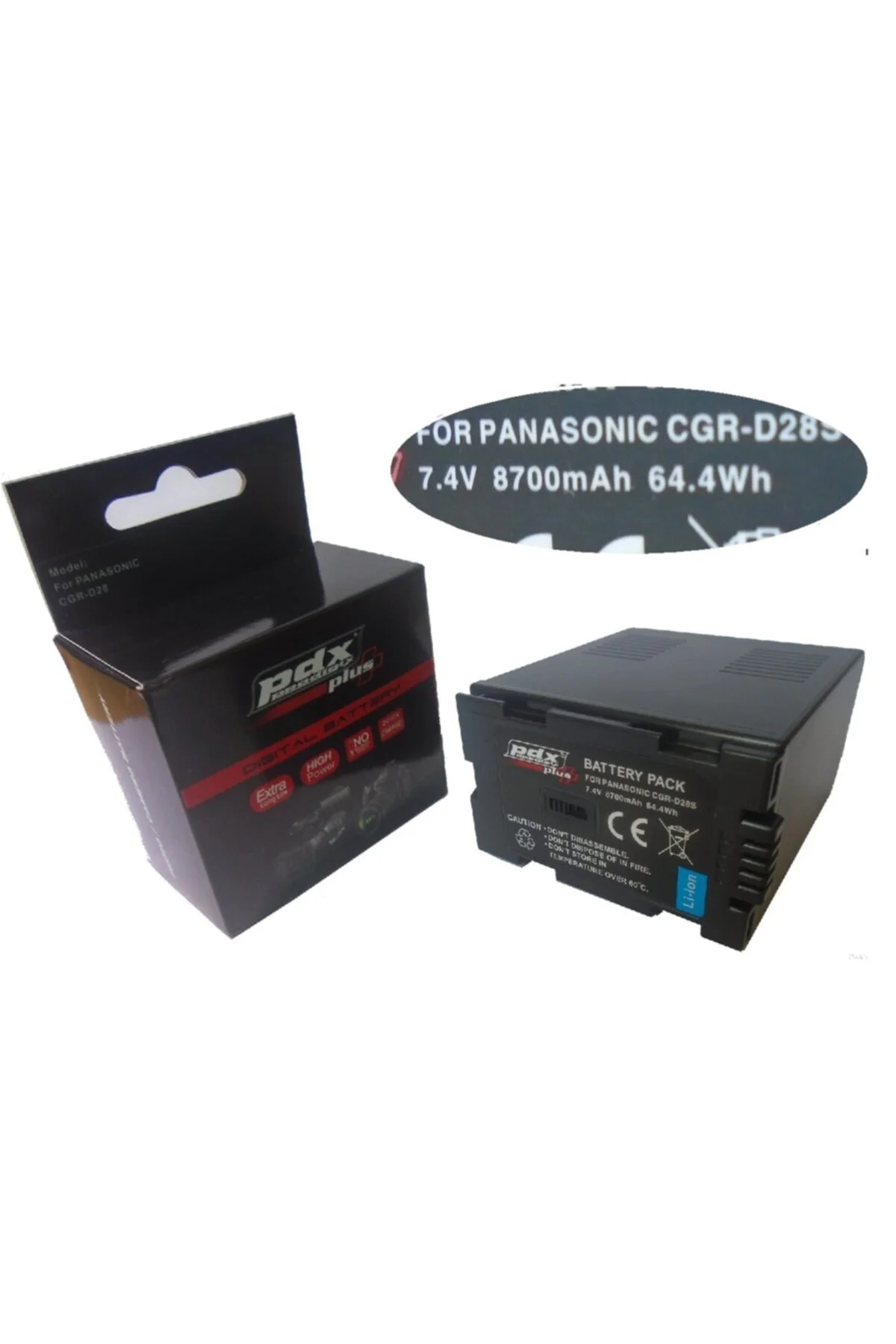 8700mah, Panasonic Ac8 Kamera Için Pdx 8700mah Batarya