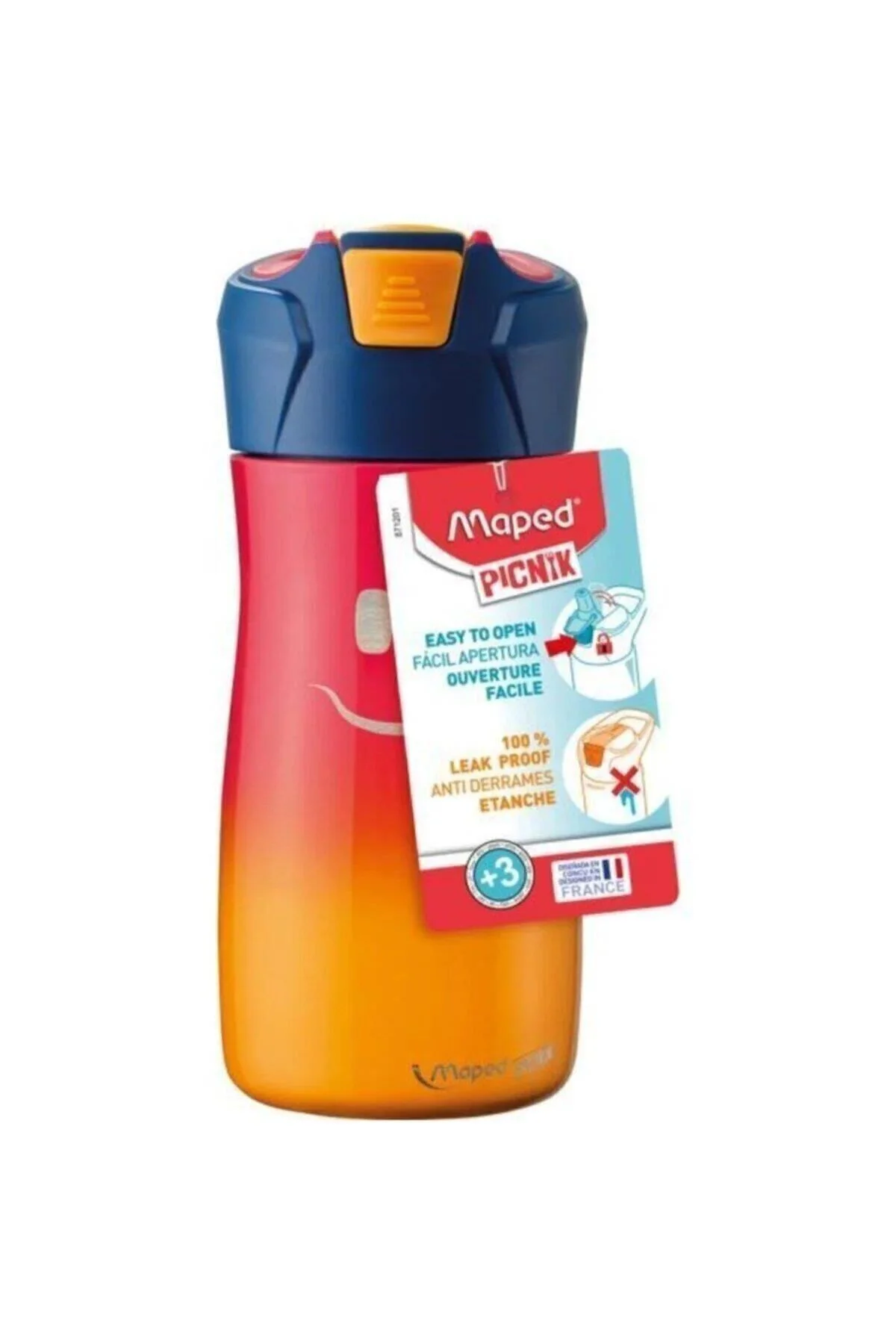 871201 Gülen Yüz Figürlü Matara 430 Ml