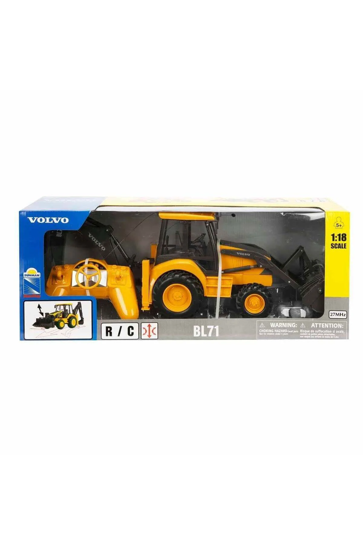 87913 1:18 Uzaktan Kumandalı Volvo Kepçe-Sunman