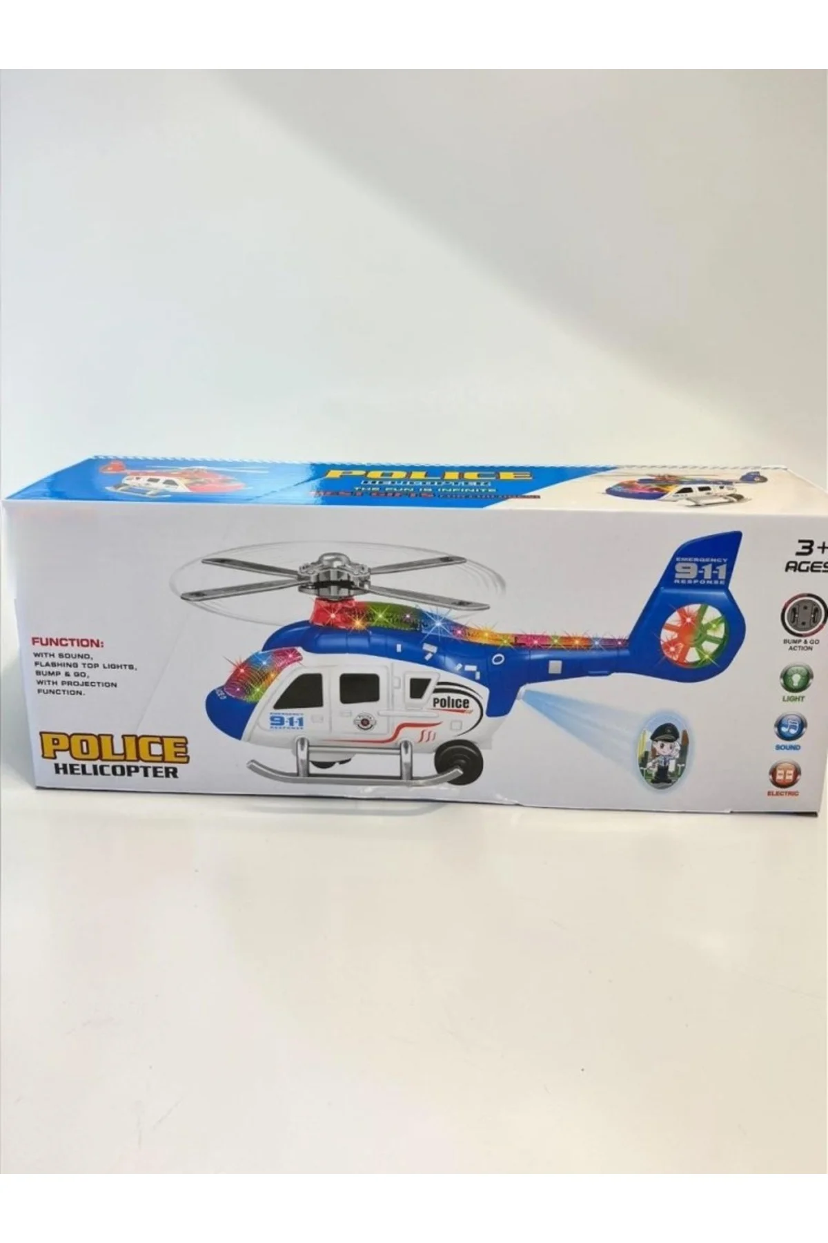 8814 SESLİ IŞIKLI ÇARP DÖN HELİKOPTER-KRS
