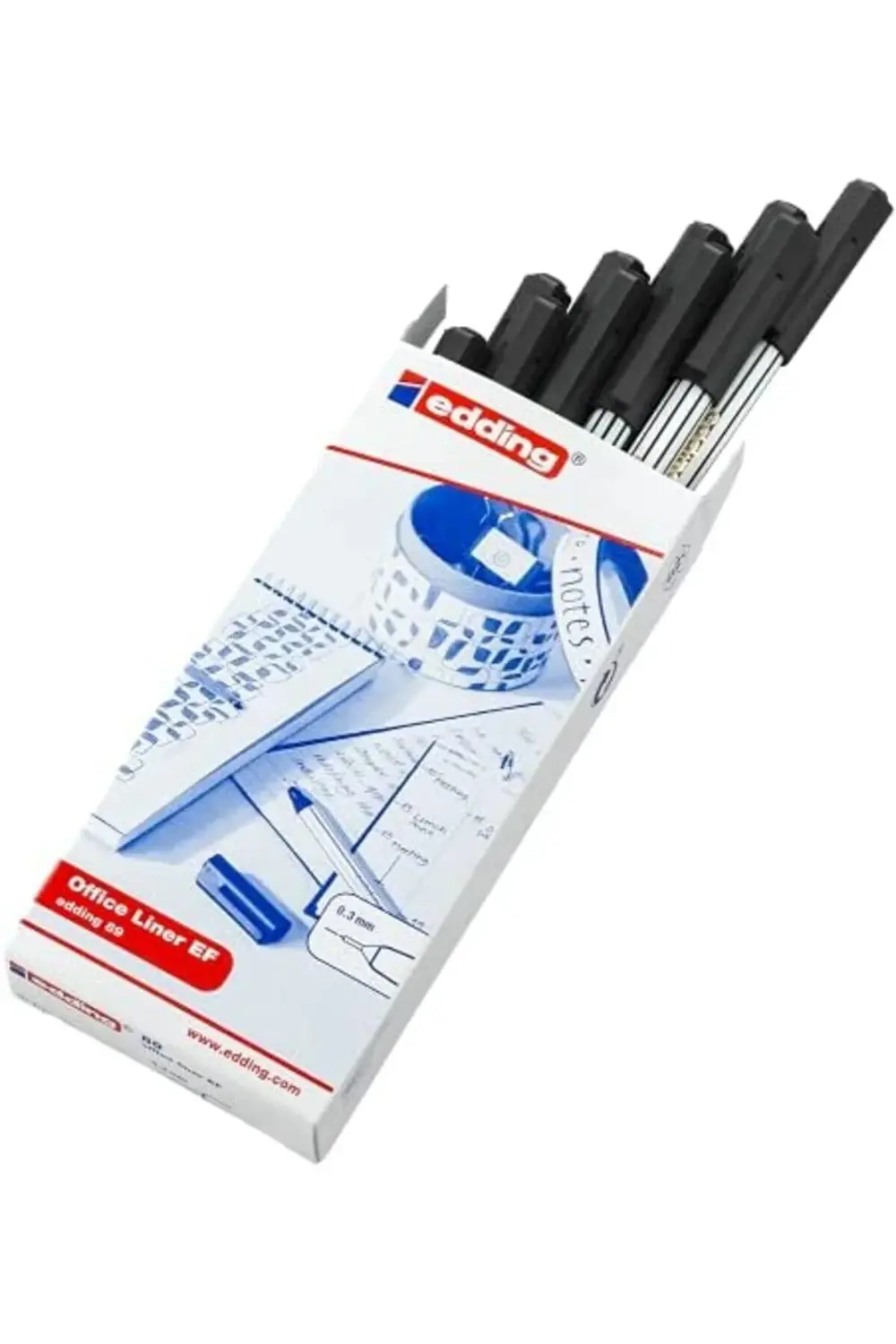 89 - - siyah - 10 kalem- 0,3 mm ekstra ince yuvarlak uç 1178227