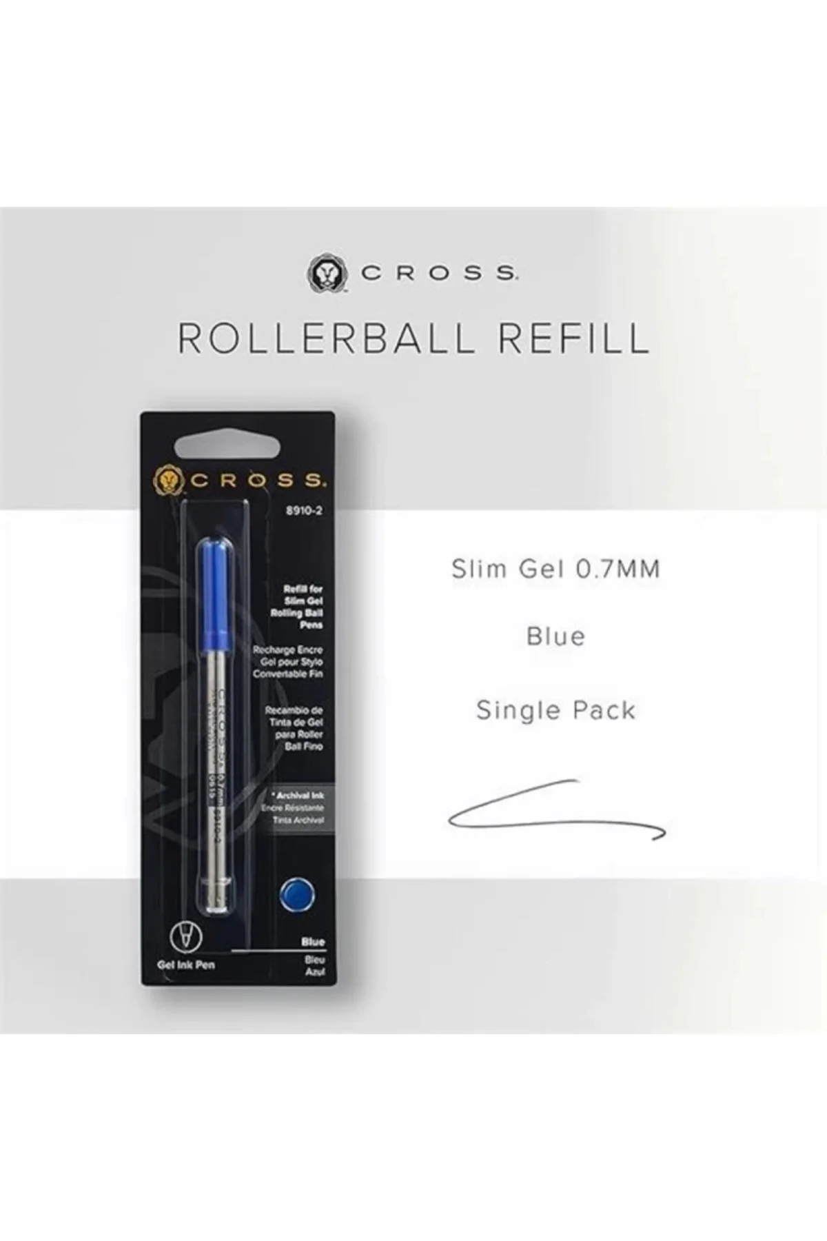 89102 Slim Jel Roller Refil Mavi Medium Uç