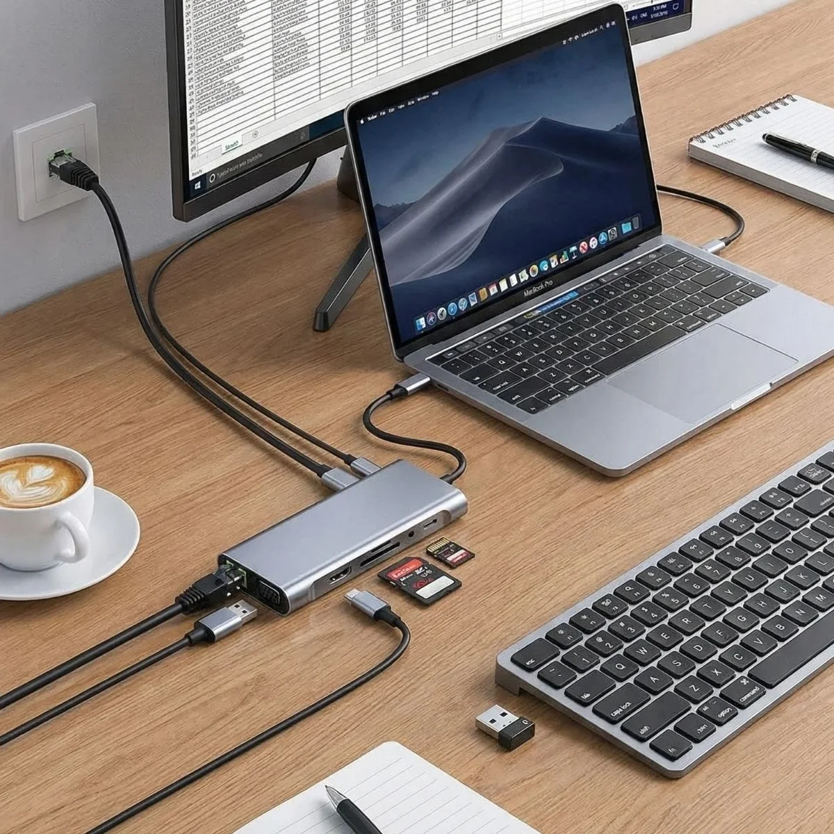 8in1 Type-c Çoklayıcı Hub Hdmı 4k Usb 3.0 Sd Tf Kart Rj45 Ethernet Dönüştürücü Adaptör Bx40 Fiyatı, Yorumları ve Özellikleri