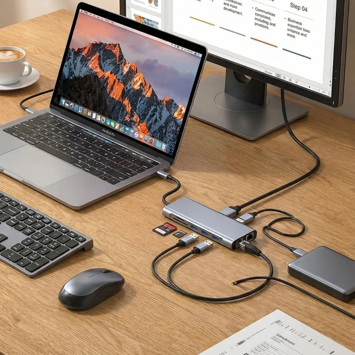 8in1 Type-c Çoklayıcı Hub Hdmı 4k Usb 3.0 Sd Tf Kart Rj45 Ethernet Dönüştürücü Adaptör Bx40 Fiyatı, Yorumları ve Özellikleri