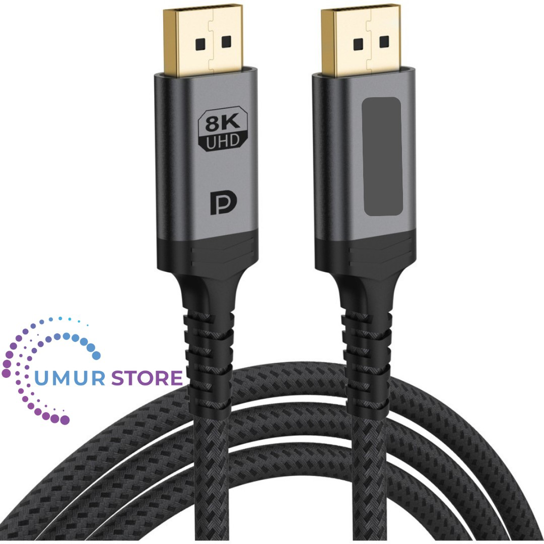 8K UHD DisplayPort v1.4 32.4 Gbps / 24K Gold / Alüminyum Gövdeli