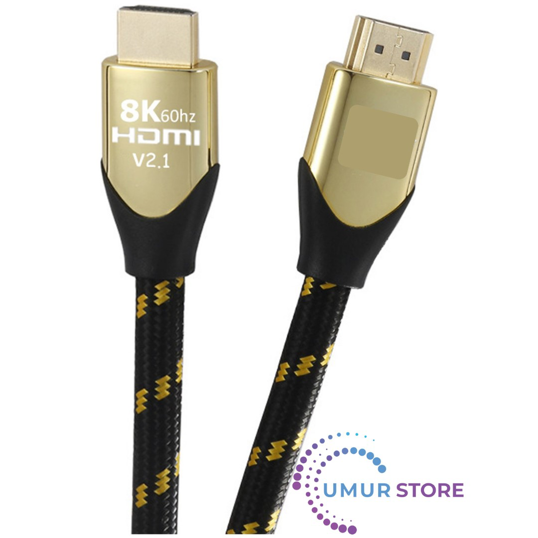 8K60 2 Metre HDMI 2.1 48 Gbps 8k Ultra Hd Premium Sertifikalı 8k