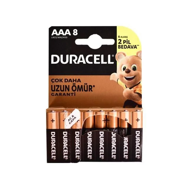 8li AAA İnce Kalem Pil – Uzun Ömürlü ve Yüksek Performanslı Pil Seti Fiyatı, Yorumları ve Özellikleri