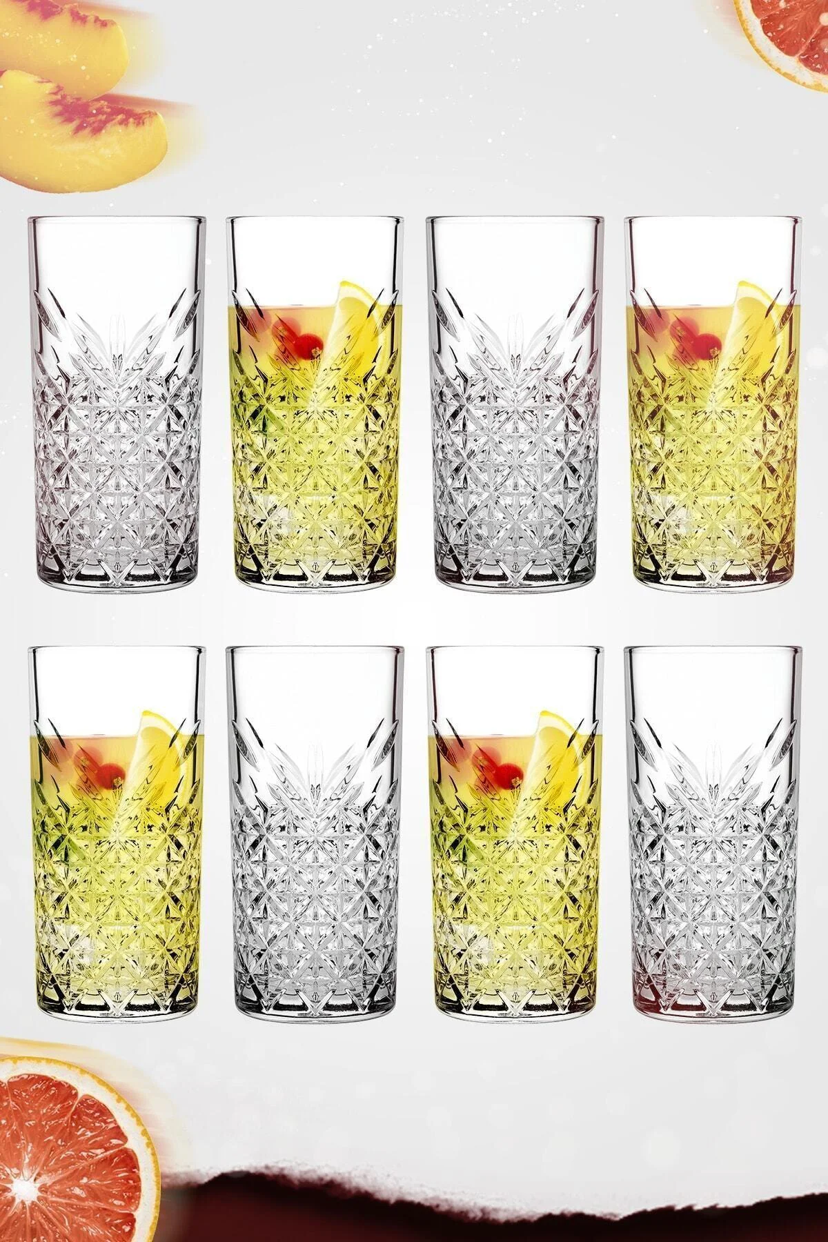 8'li Timeless Sangria / Mojito Keyfi Uzun Kokteyl Bardağı 450 Cc Fiyatı, Yorumları ve Özellikleri